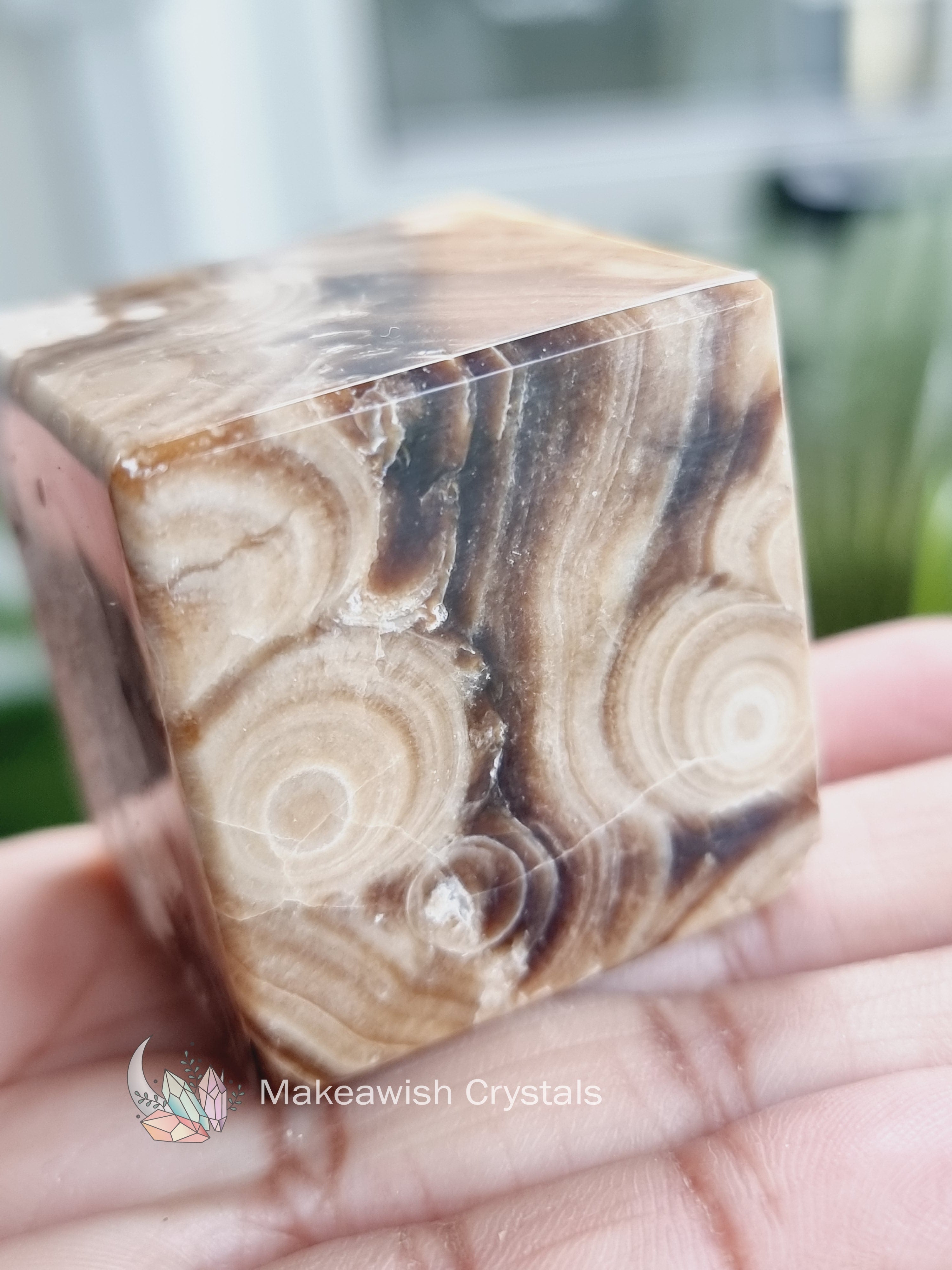 Chocolate Calcite Cube