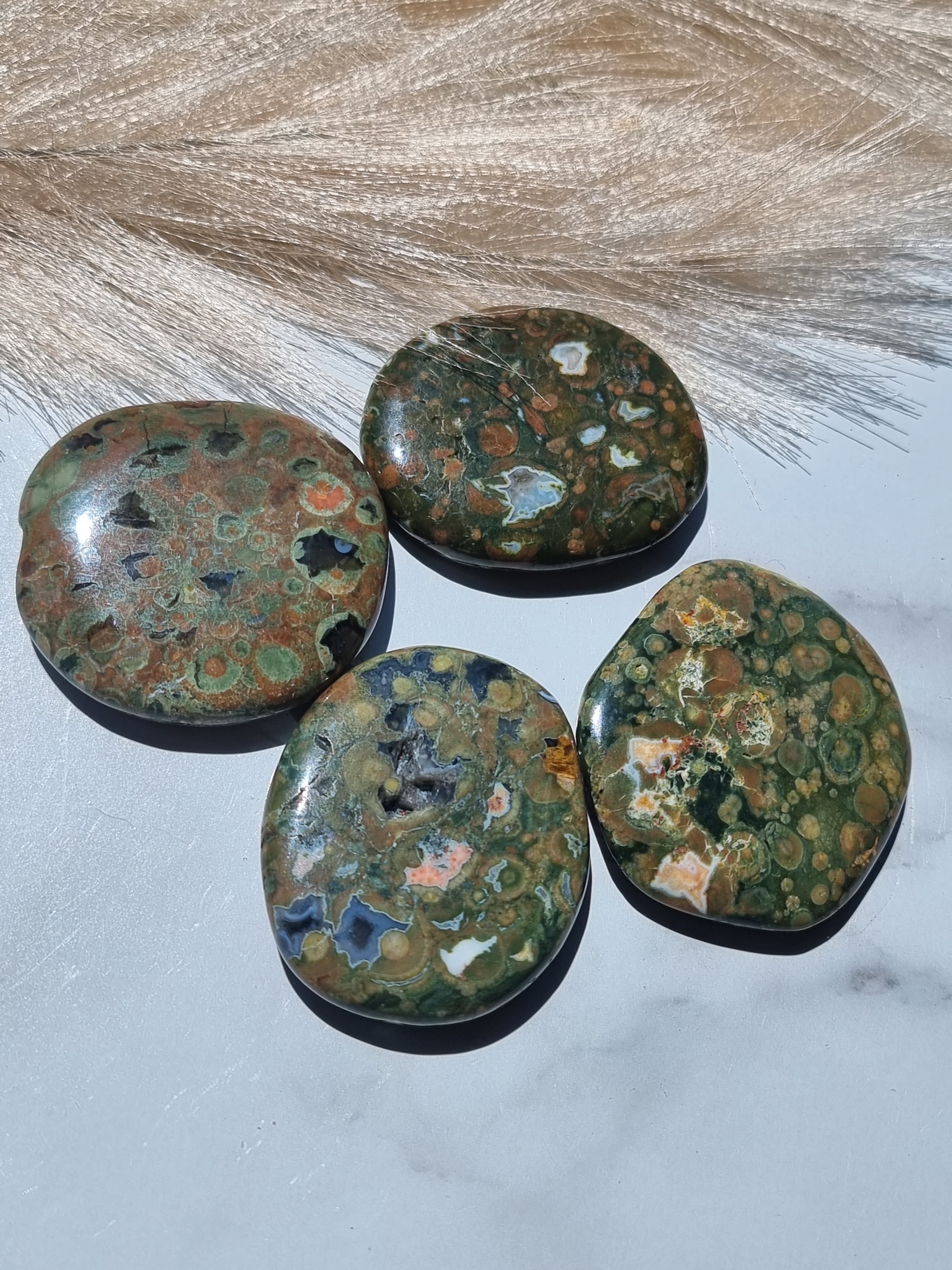 Rhyolite Jasper Flat Stone