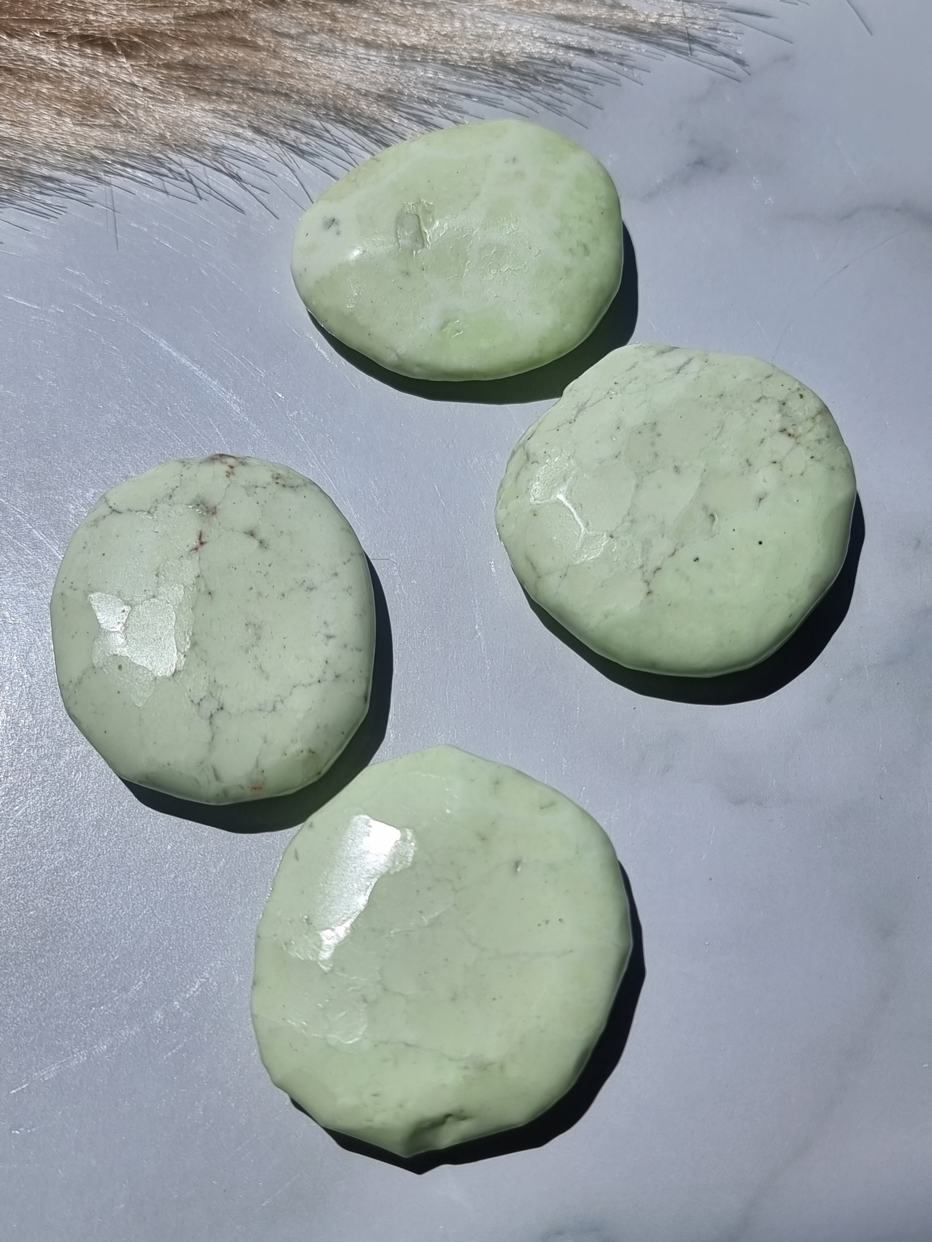 Lemon Chrysoprase Flatstone