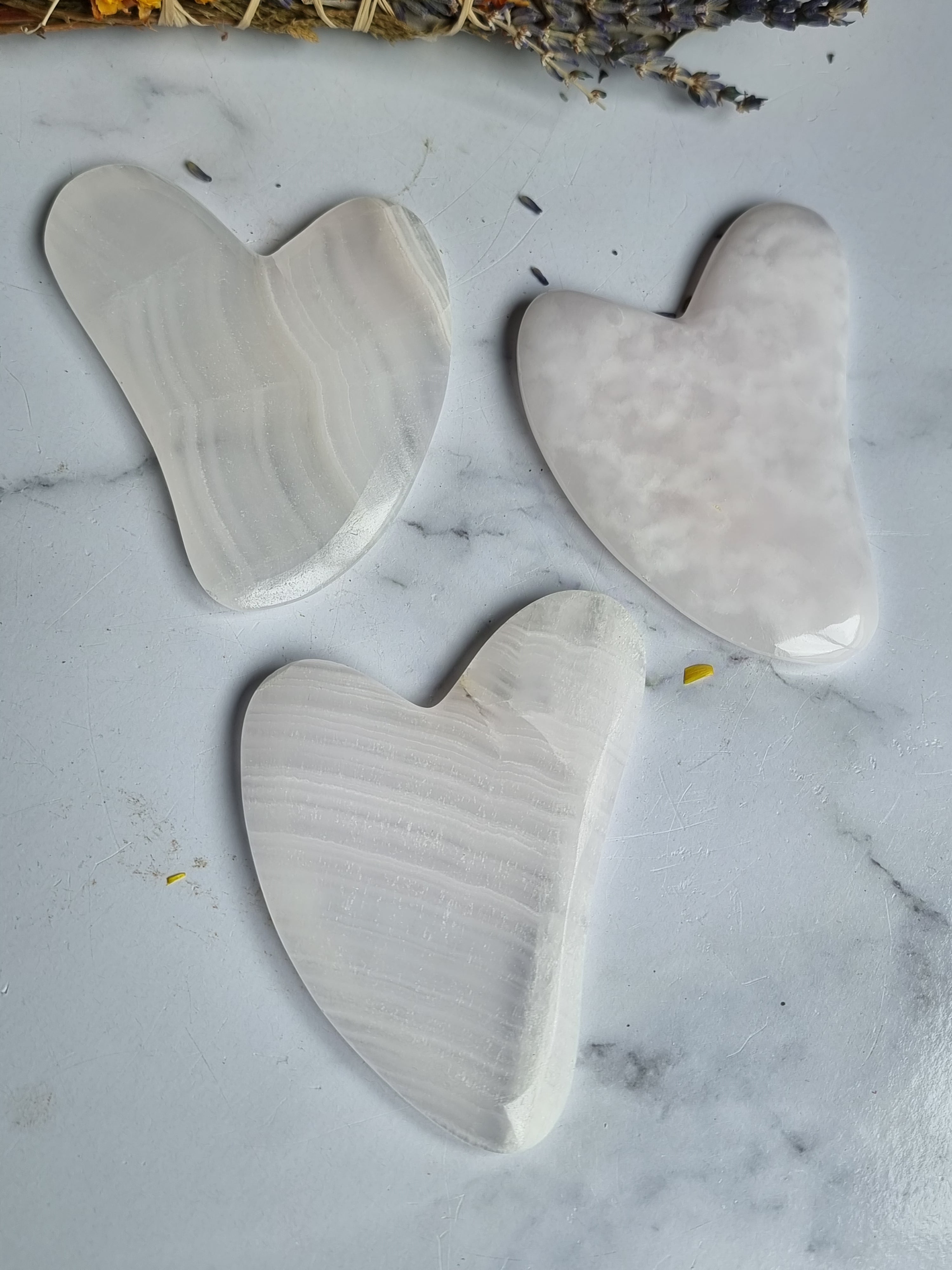 Pink Mangano Calcite Gua Sha