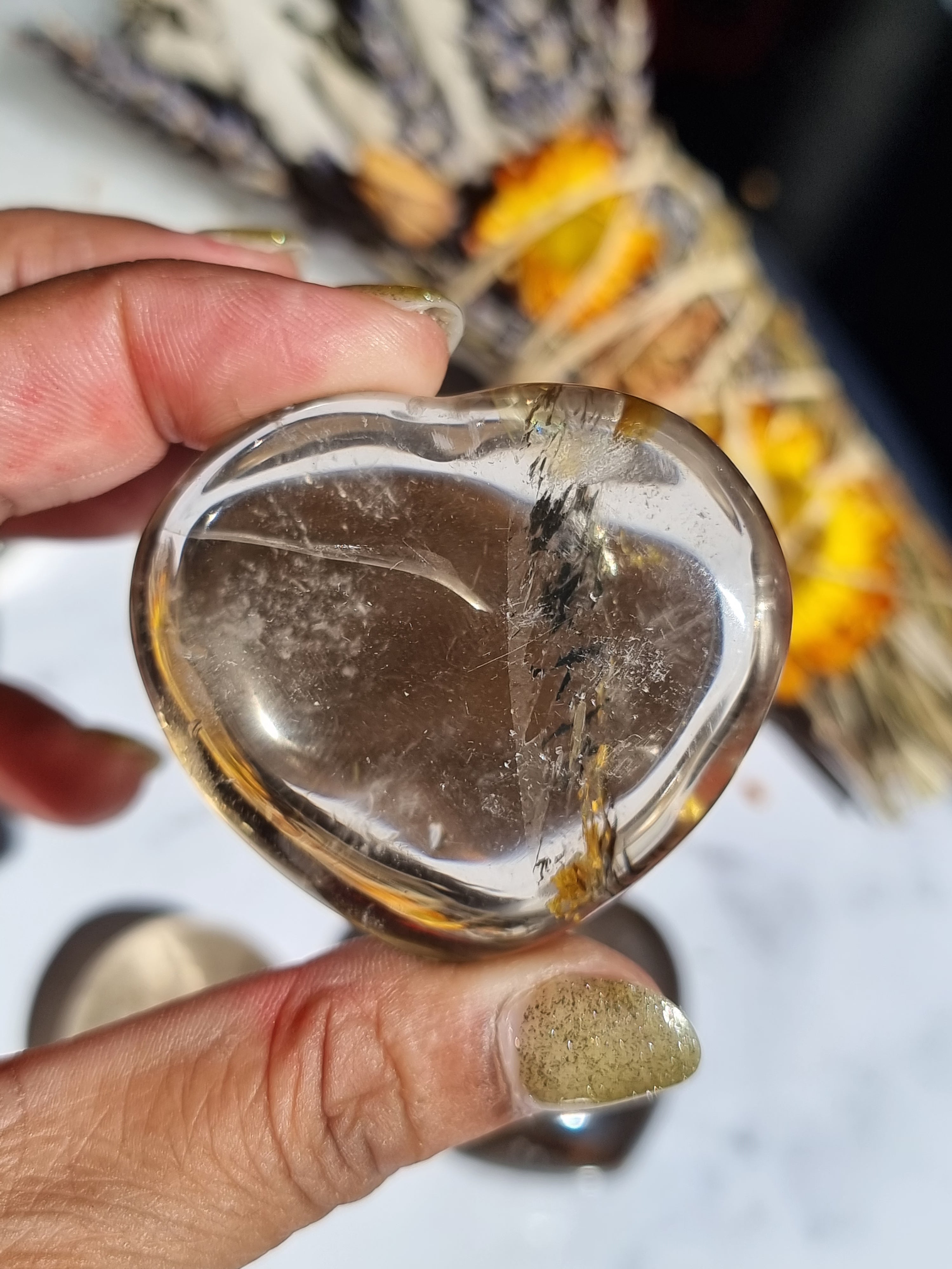 Smoky Quartz Heart
