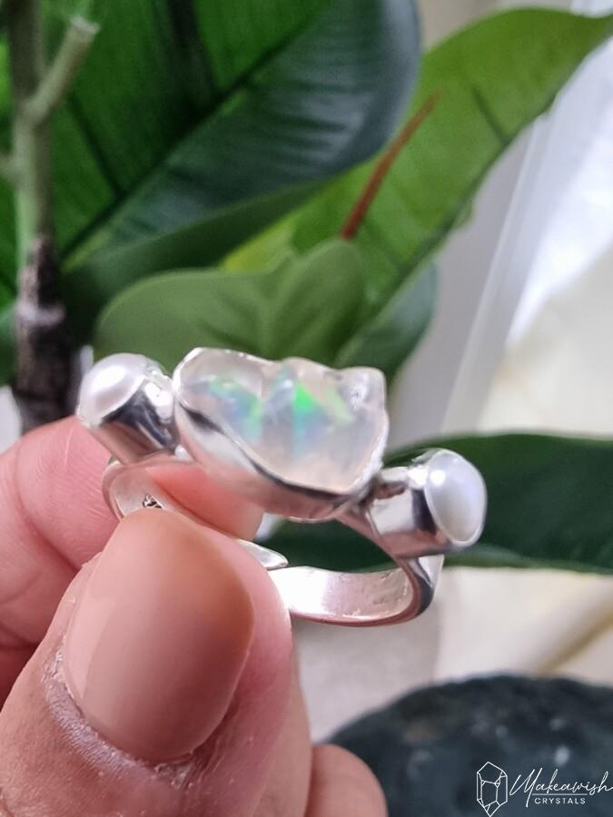 Ethipion Opal Ring in Sterling Silver