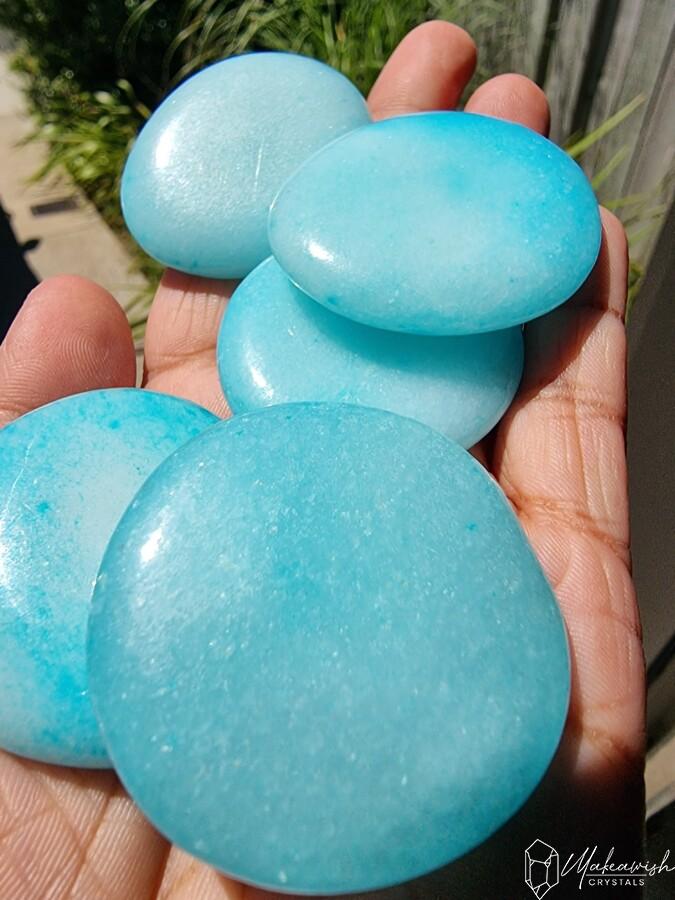 Blue Aragonite Flat Stone