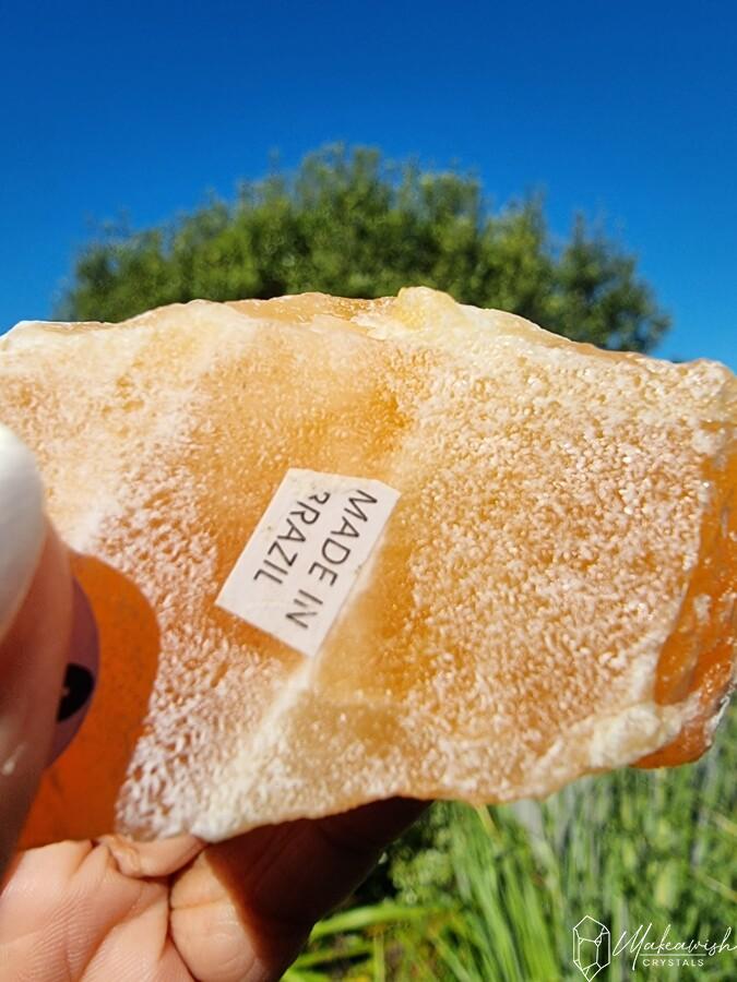 Orange Calcite Point