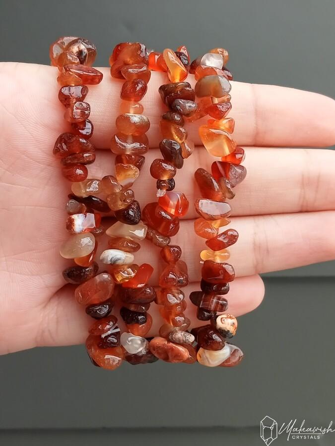 Carnelian Chip Bracelet