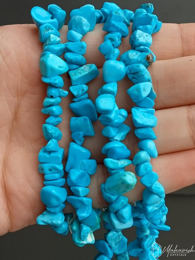 Dyed Howlite Chip Bracelet
