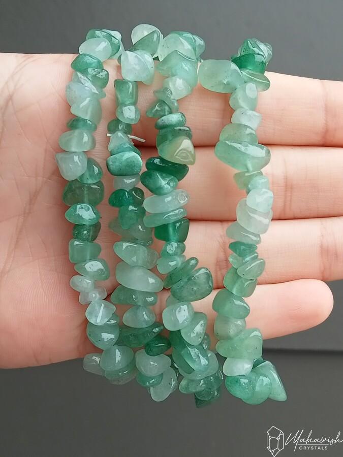 Green Aventurine Chip Bracelet