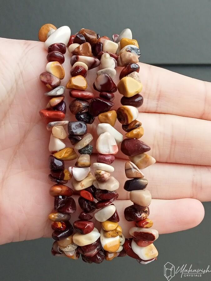 Mookaite Jasper Chip Bracelet