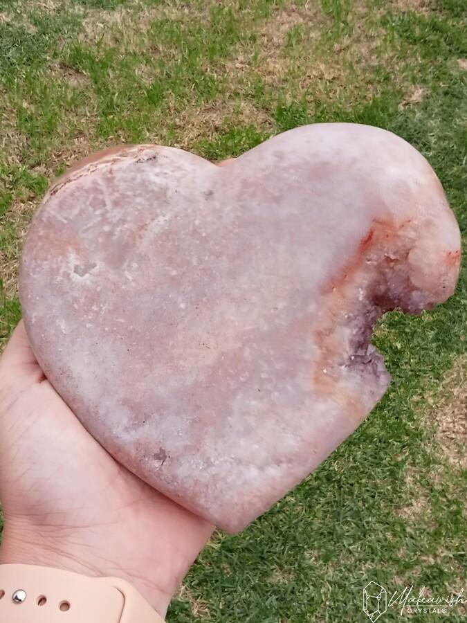 Pink Amethyst Heart