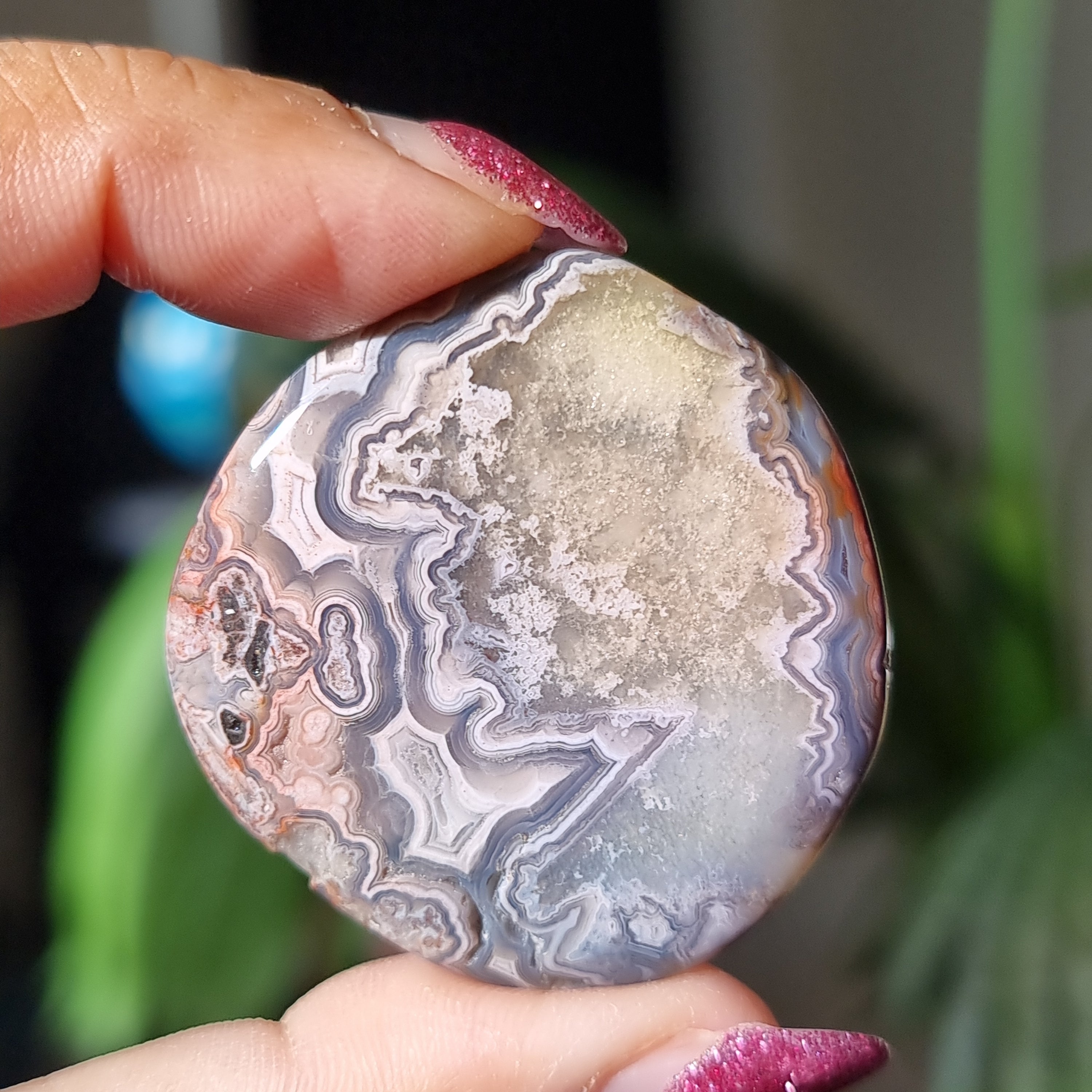 Mexican Agate Flat Stone