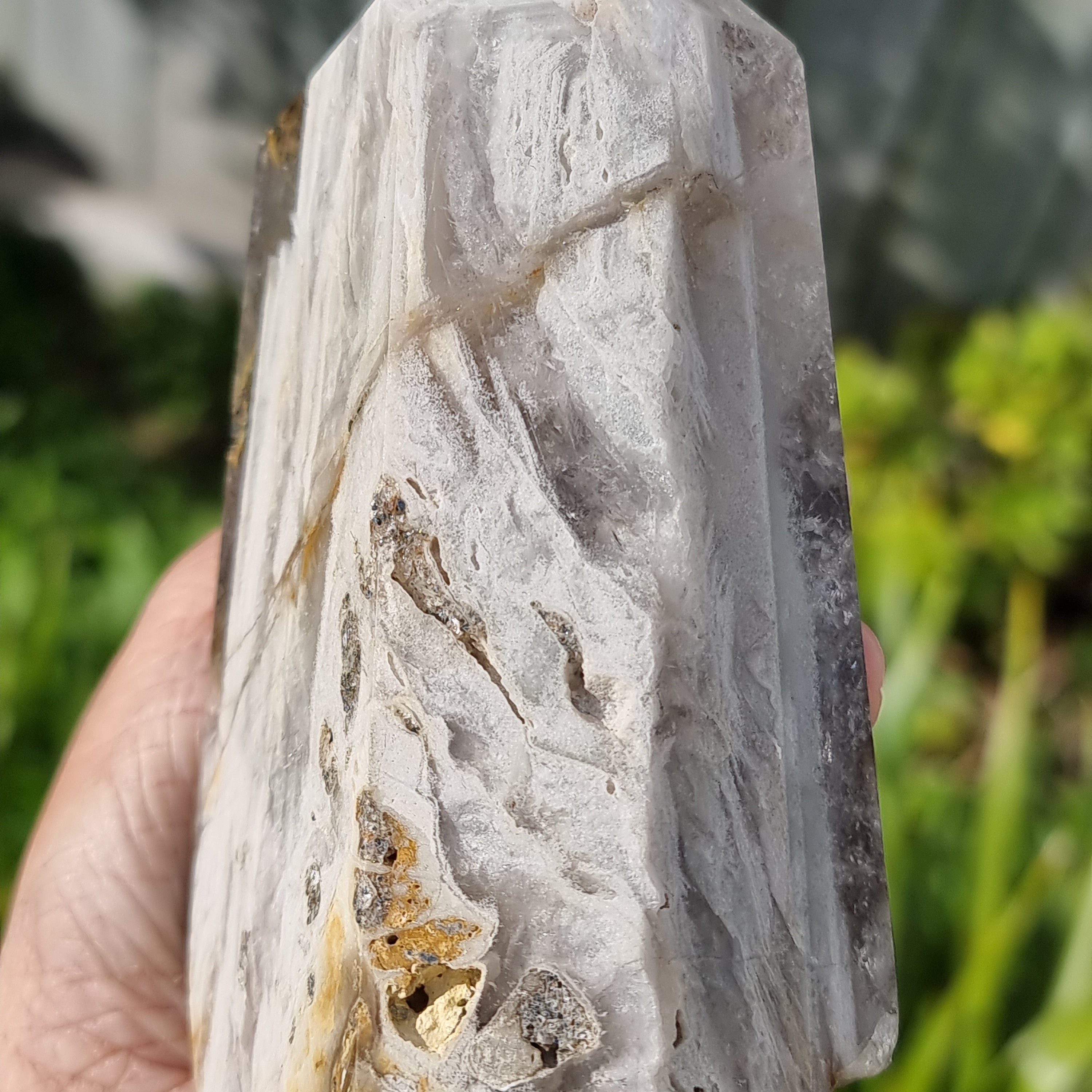 Hematised Rutilated Quartz Tower