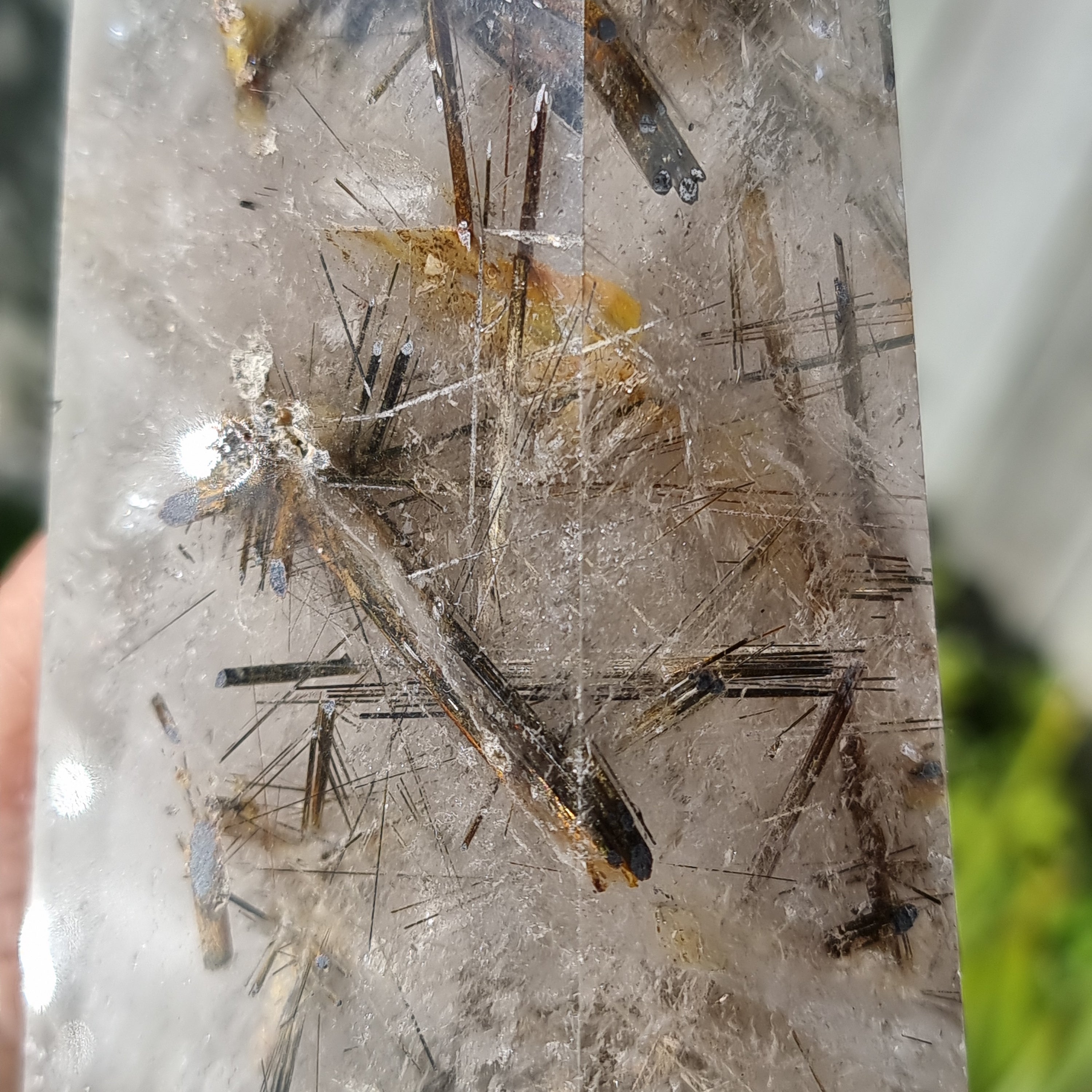 Hematised Rutilated Quartz Tower