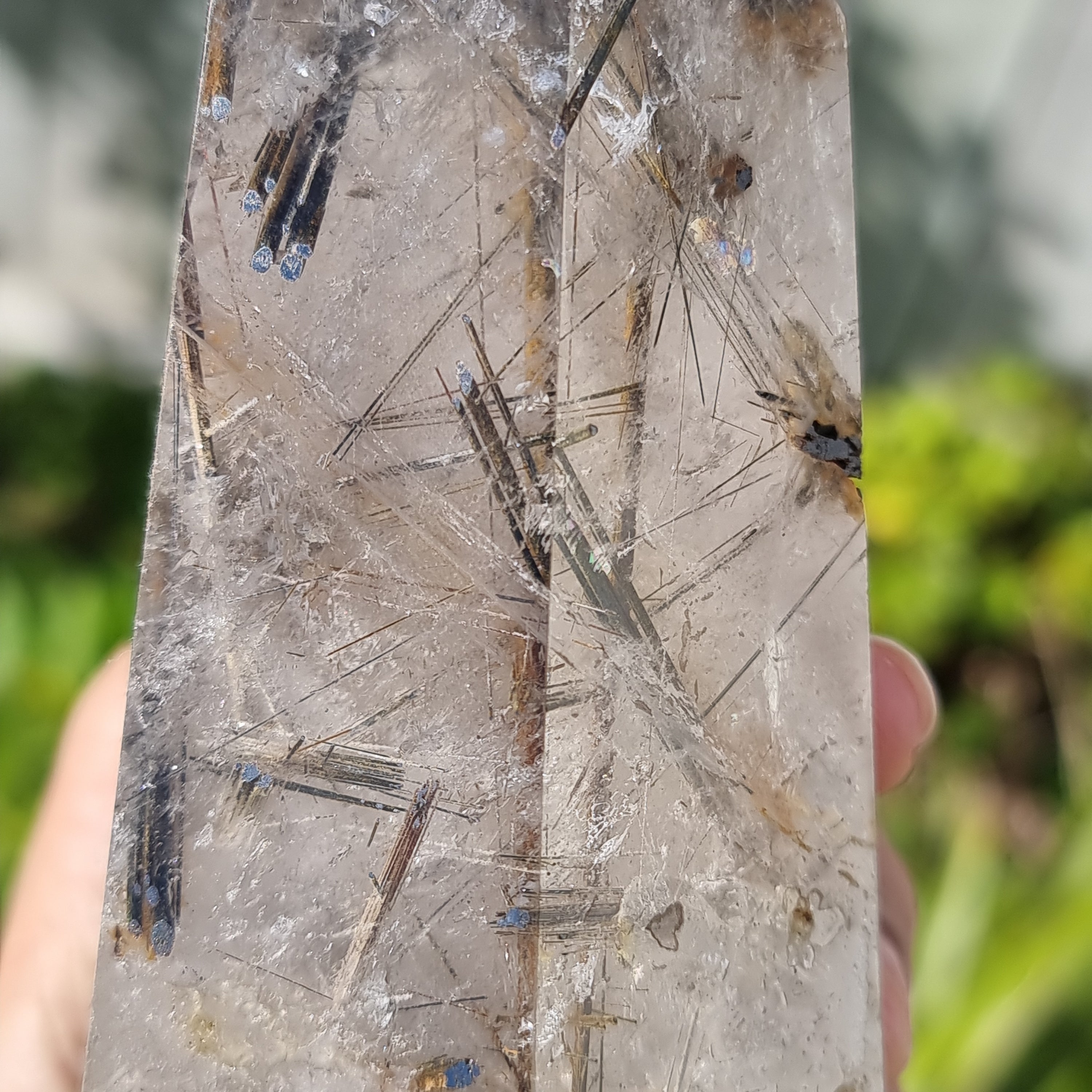 Hematised Rutilated Quartz Tower
