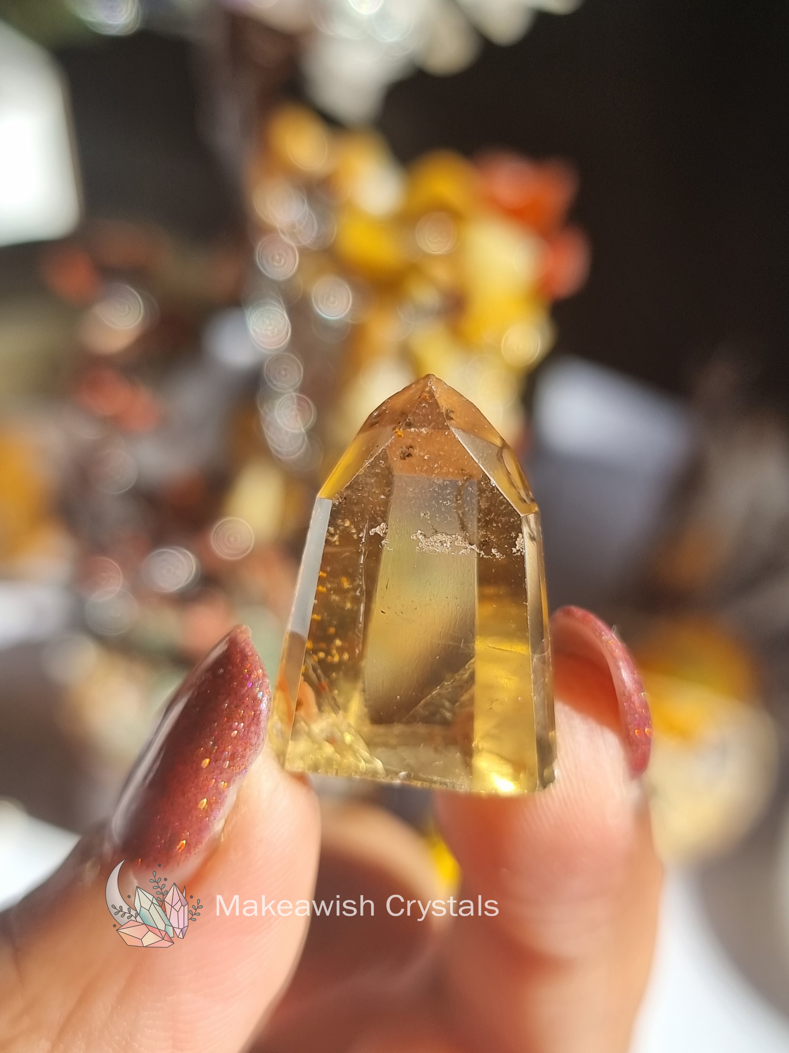 Natural Citrine Mini Point