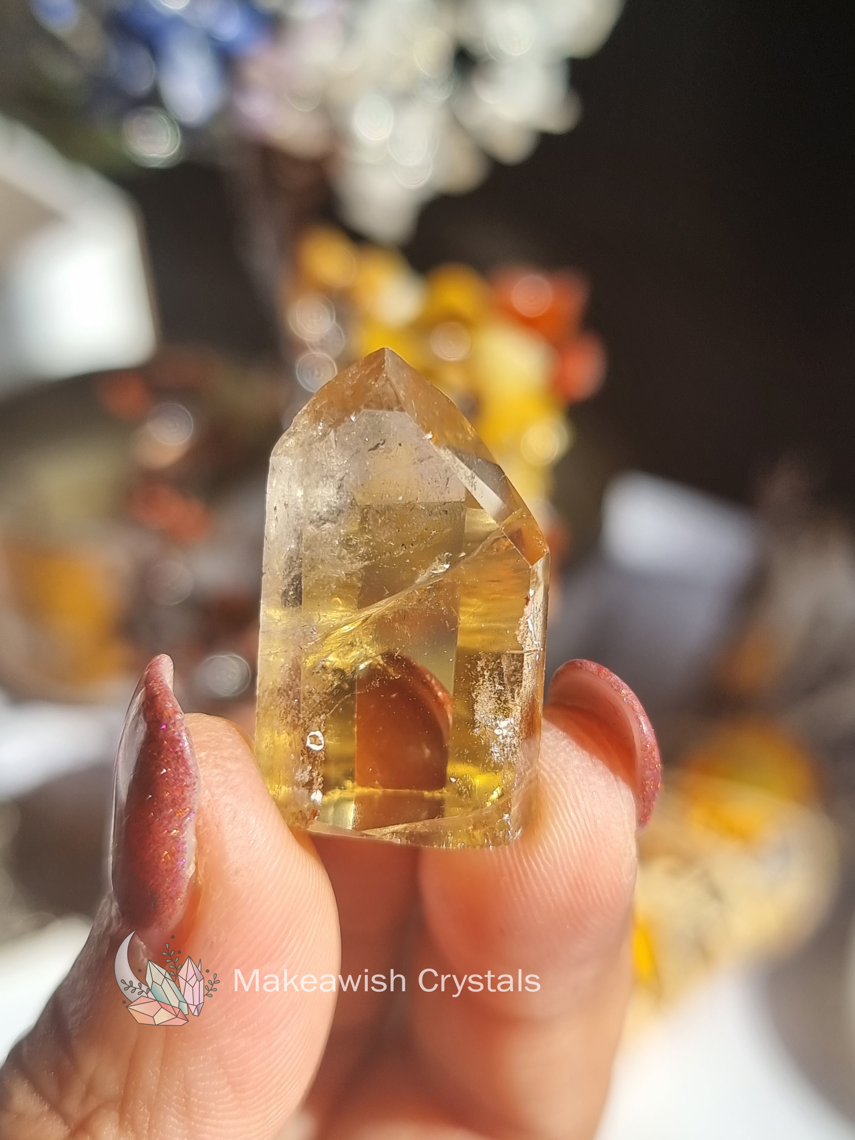 Natural Citrine Mini Point