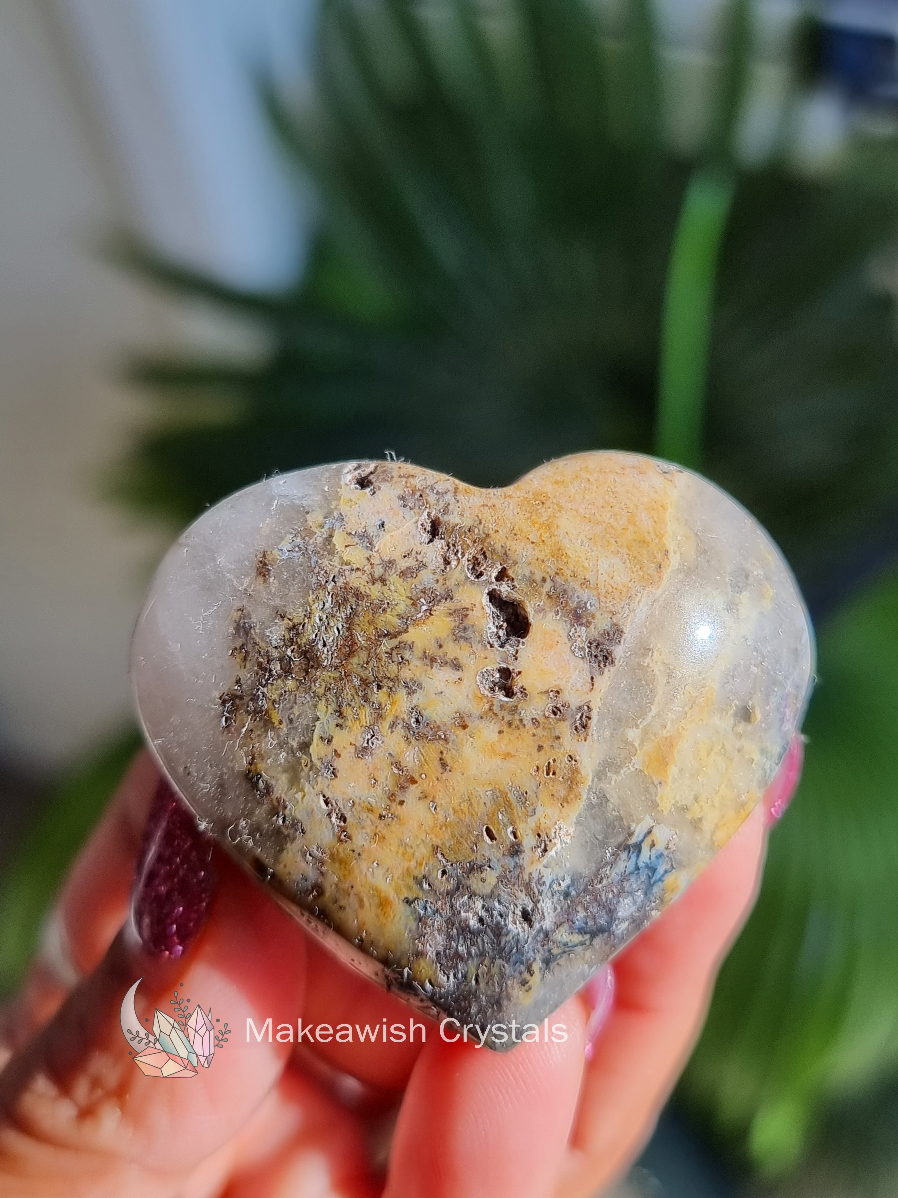 Dendritic Agate Heart