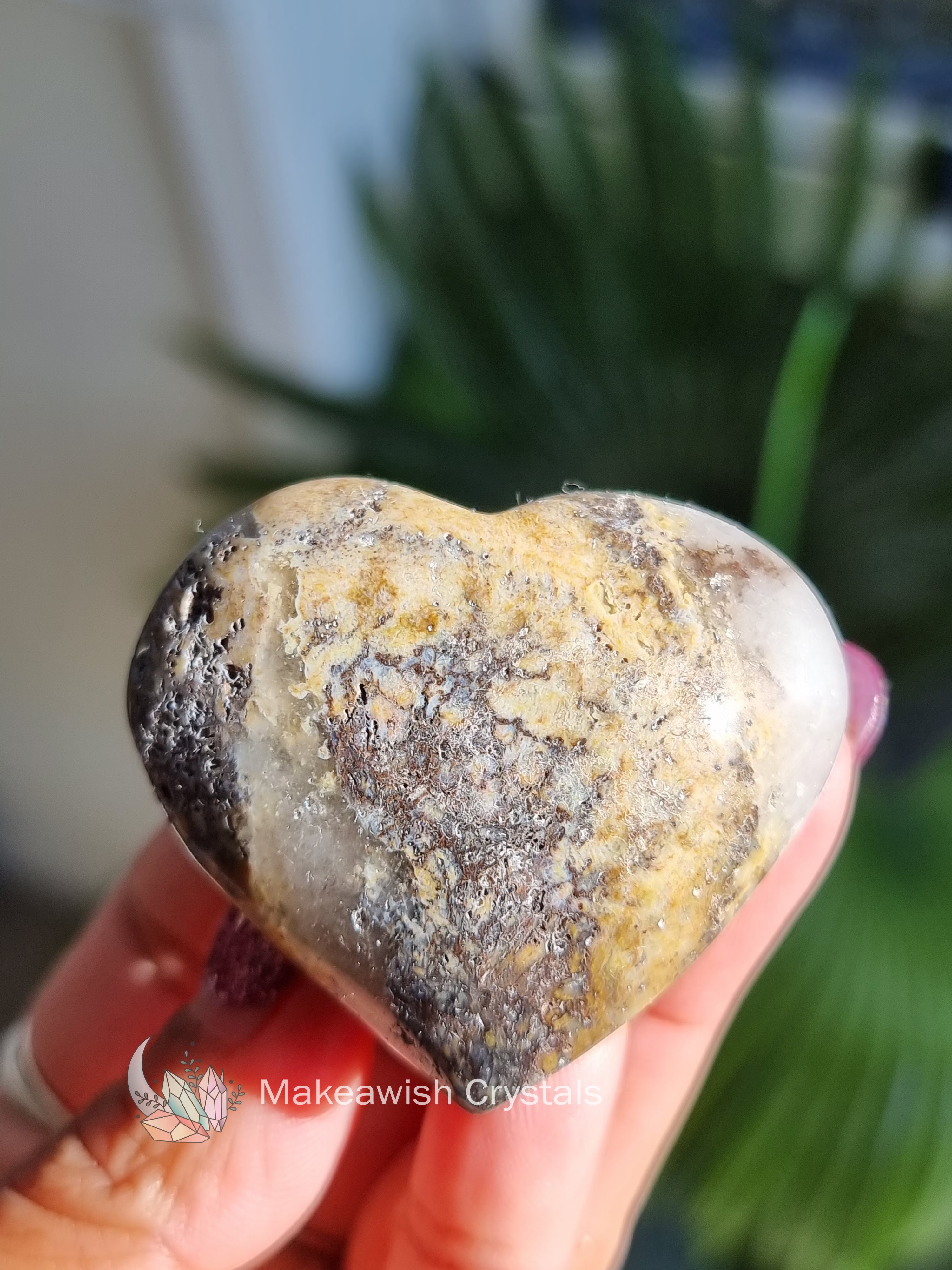 Dendritic Agate Heart