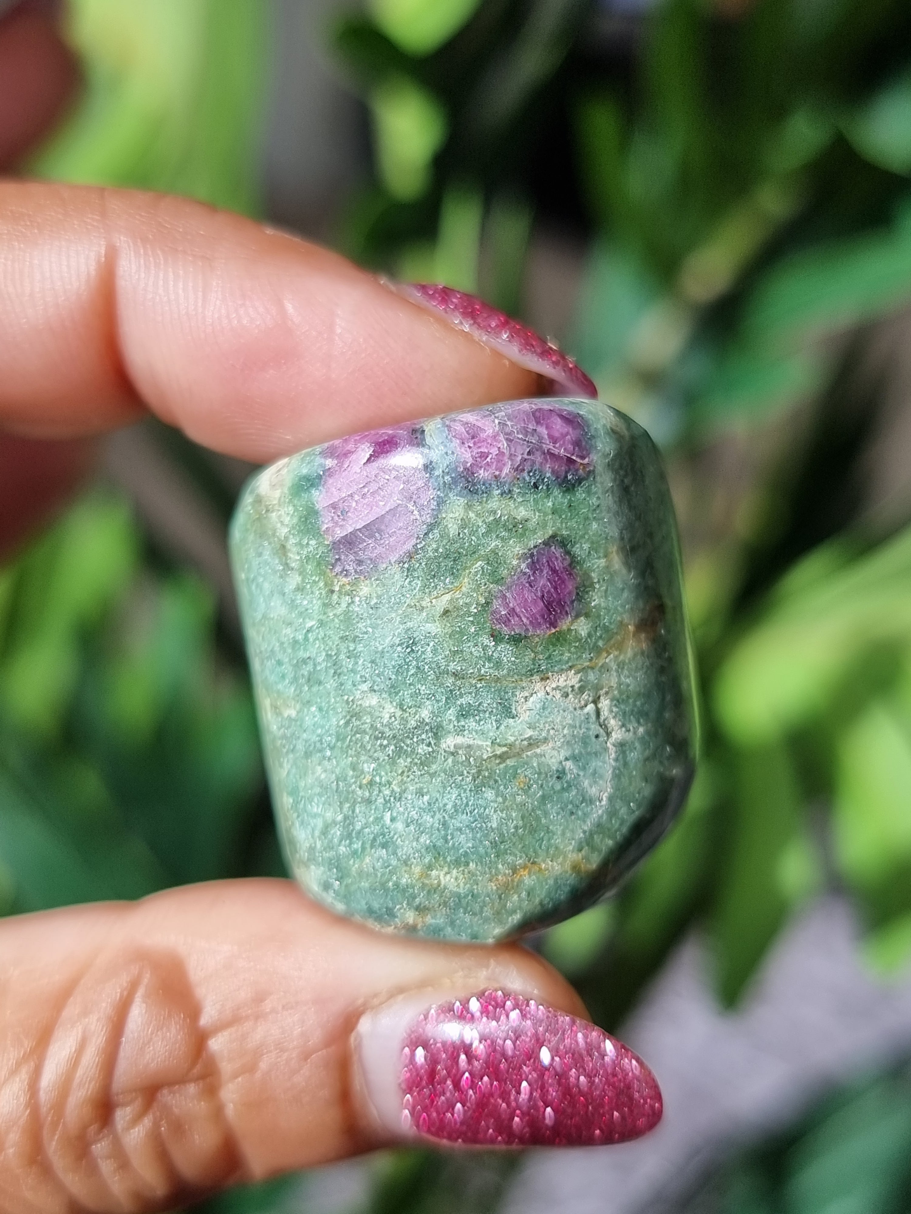 Ruby in Fuchsite Tumble