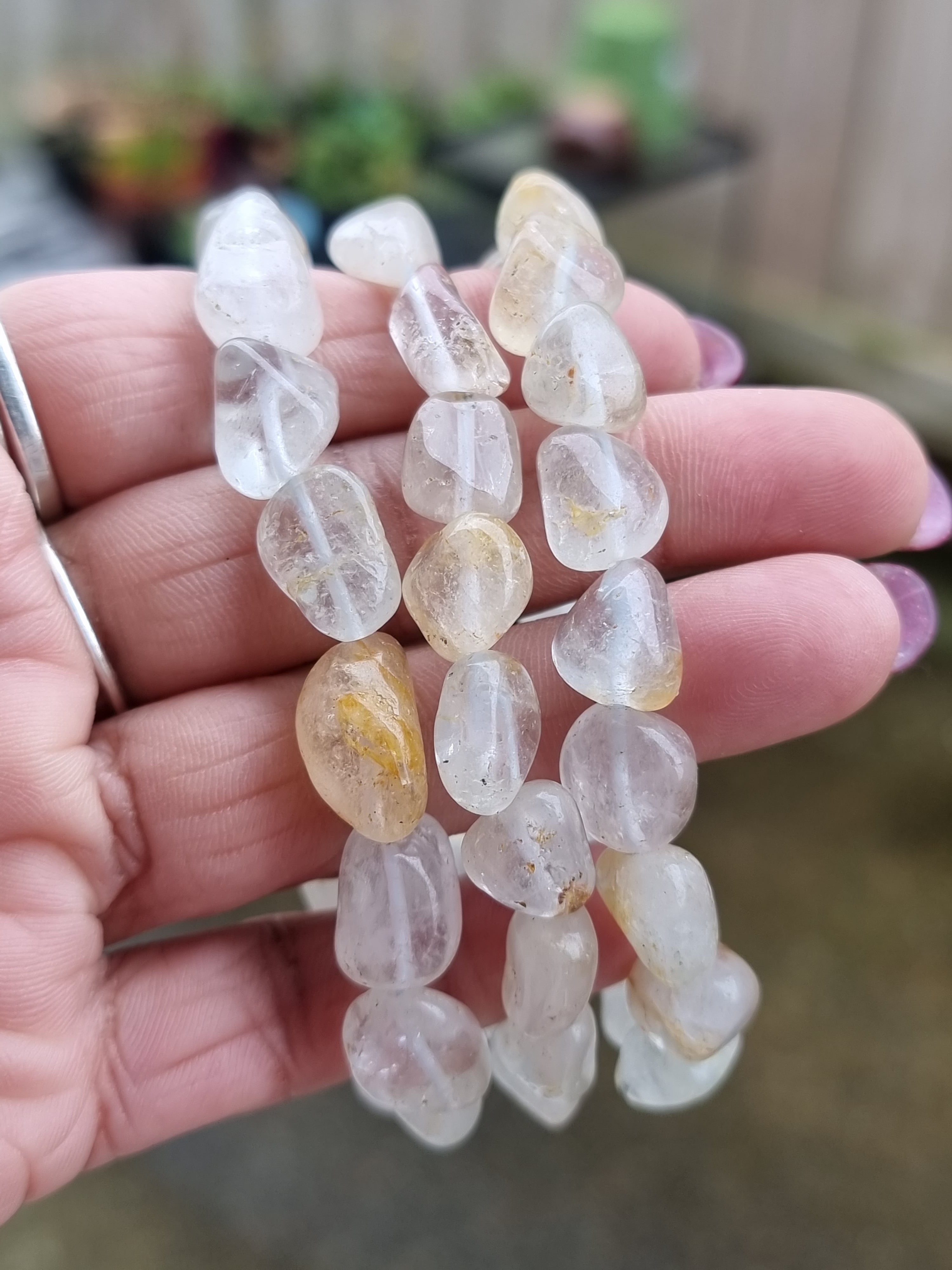 Yellow Hematoid Topaz Bracelet