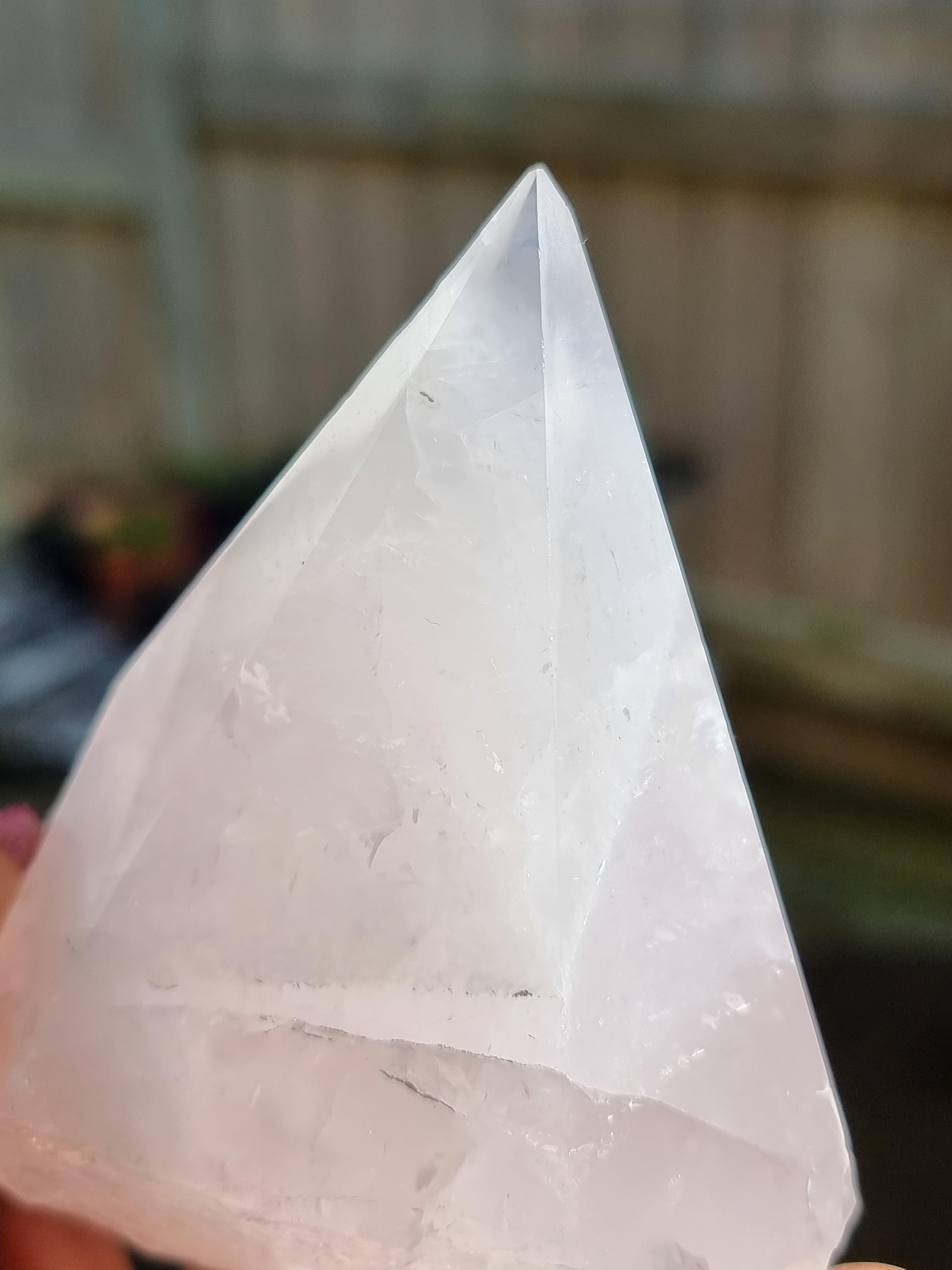 Rose Quartz Cut Base Tower