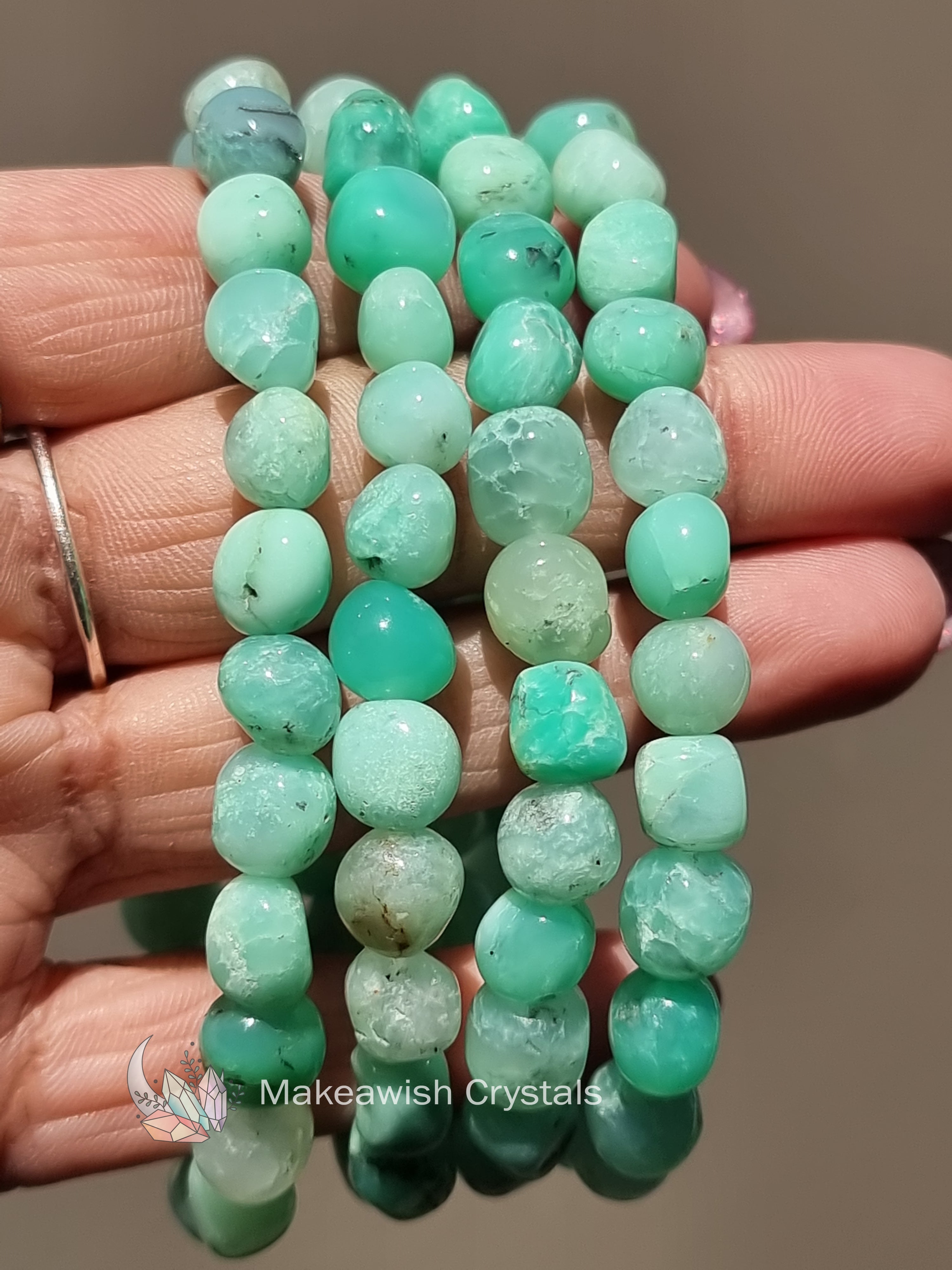 Chrysoprase Tumble Bracelet