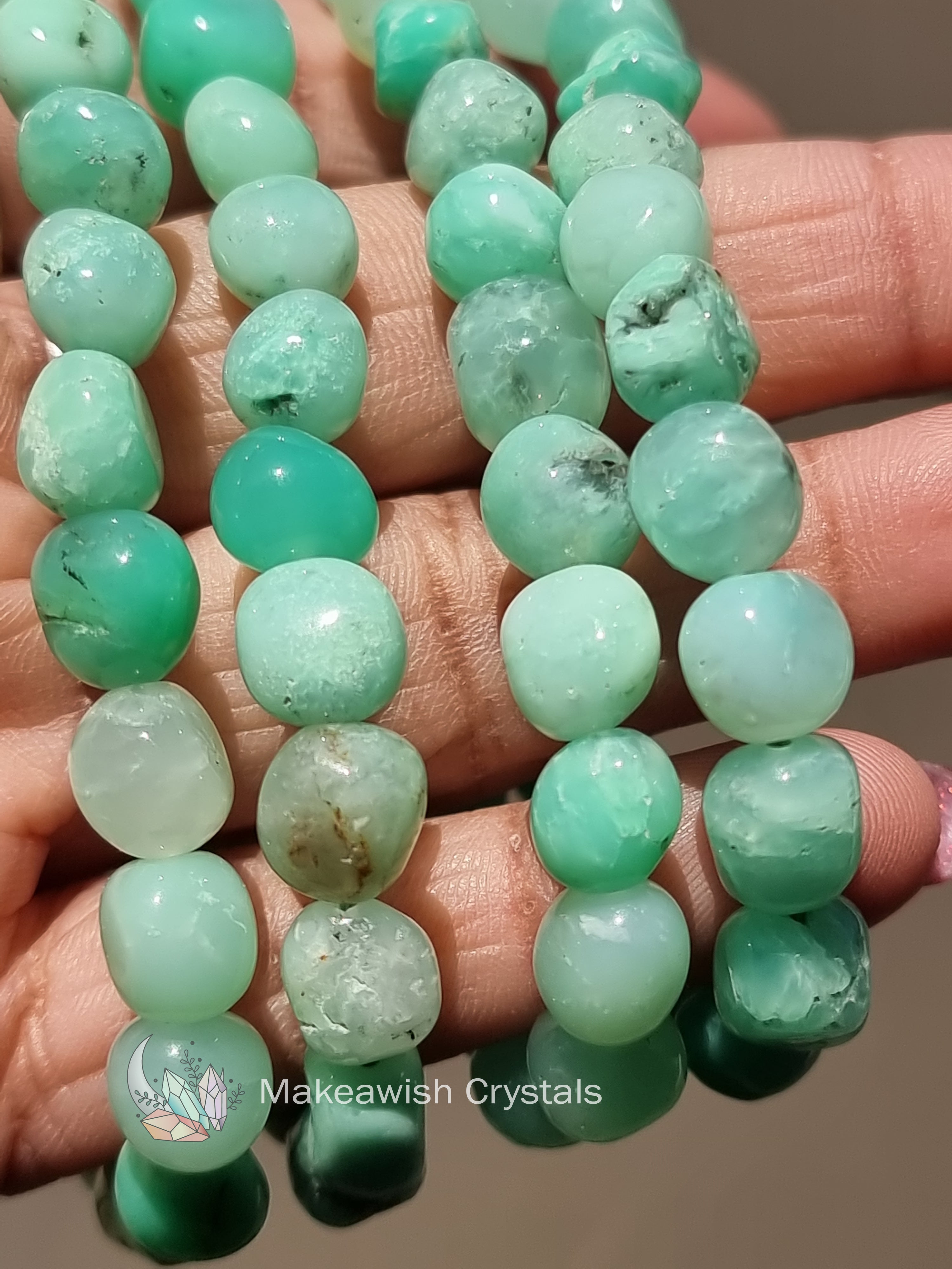 Chrysoprase Tumble Bracelet