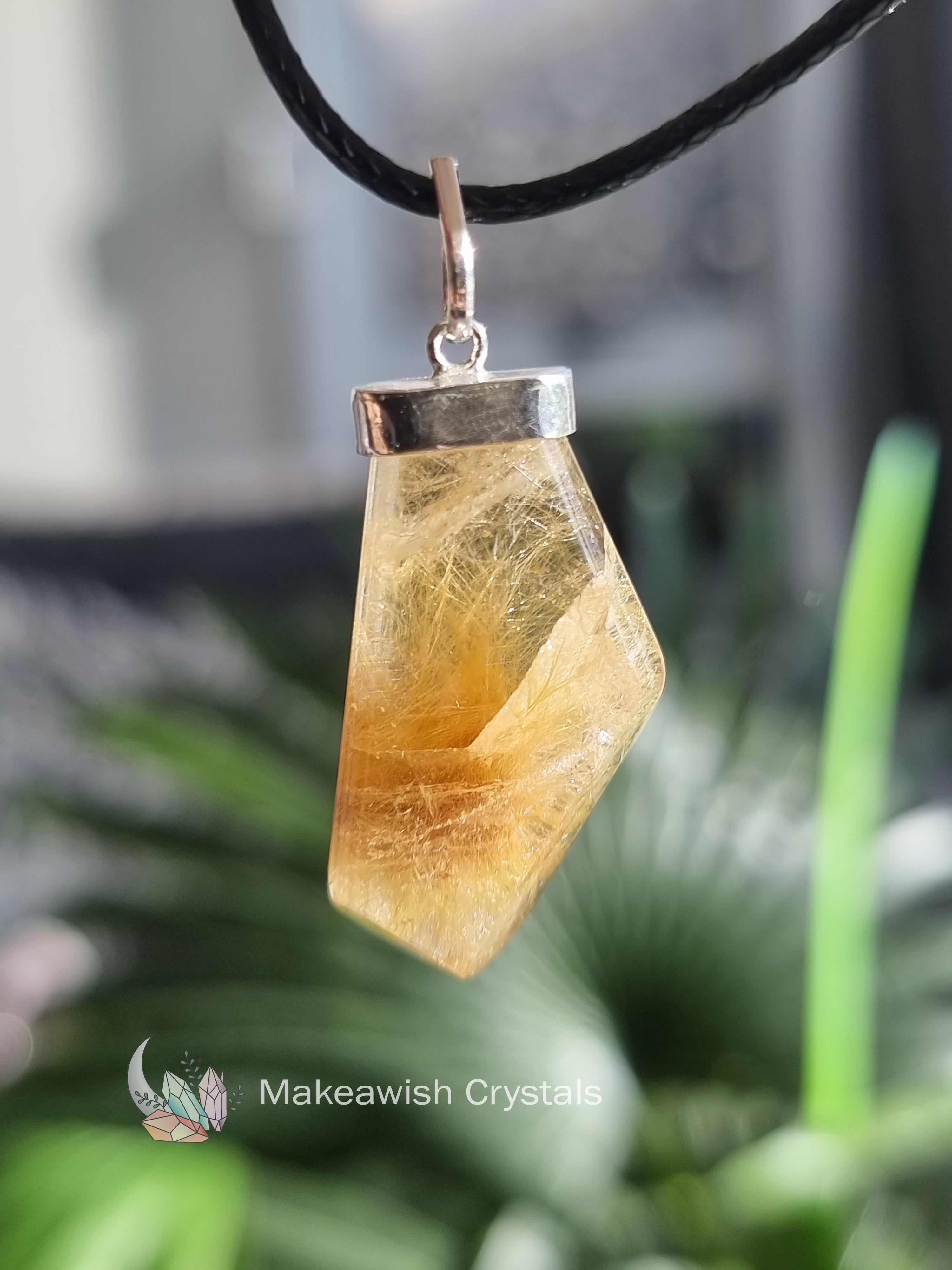 Rutilated Quartz Pendant