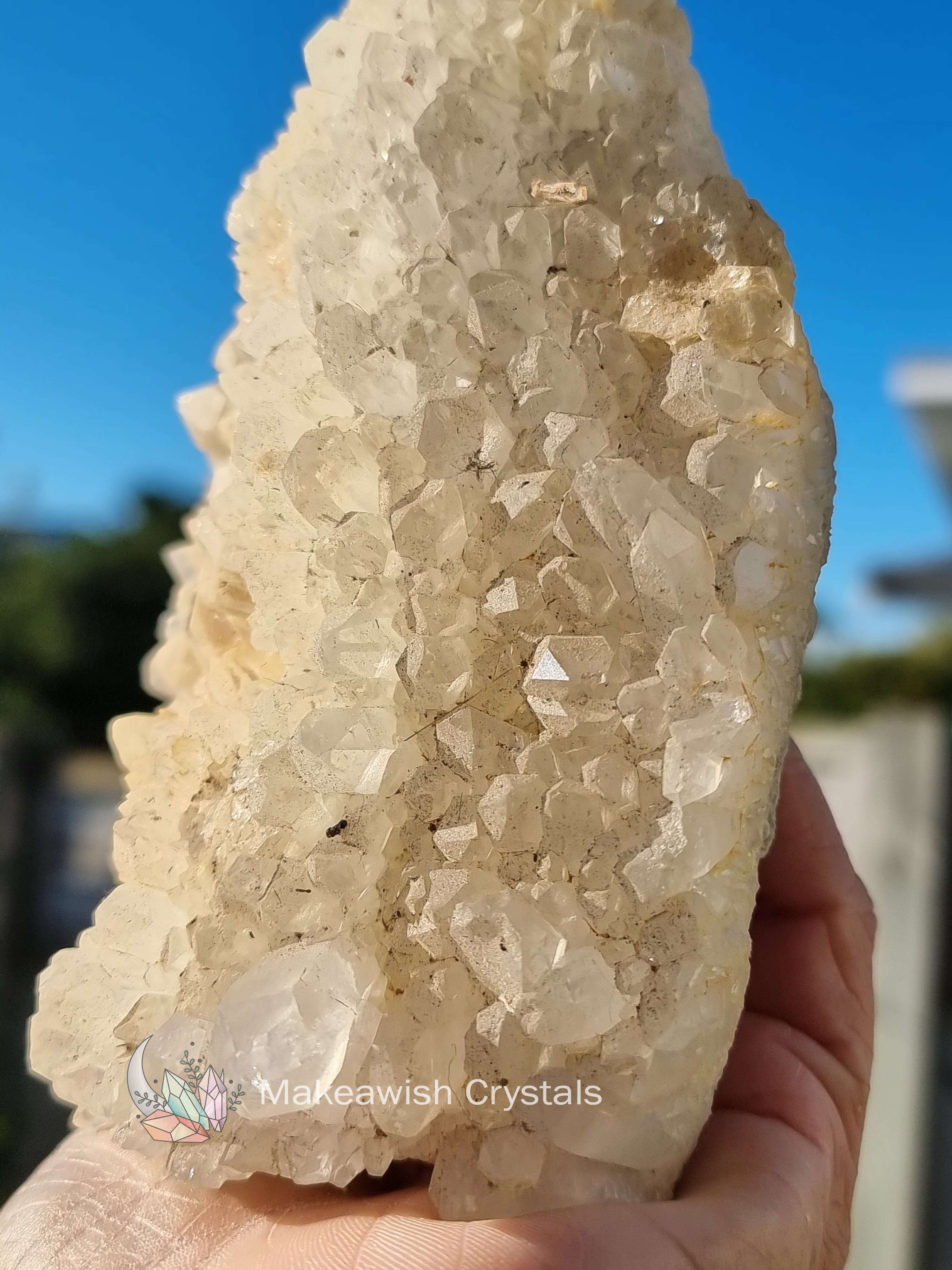 Clear Quartz Cluster Standing