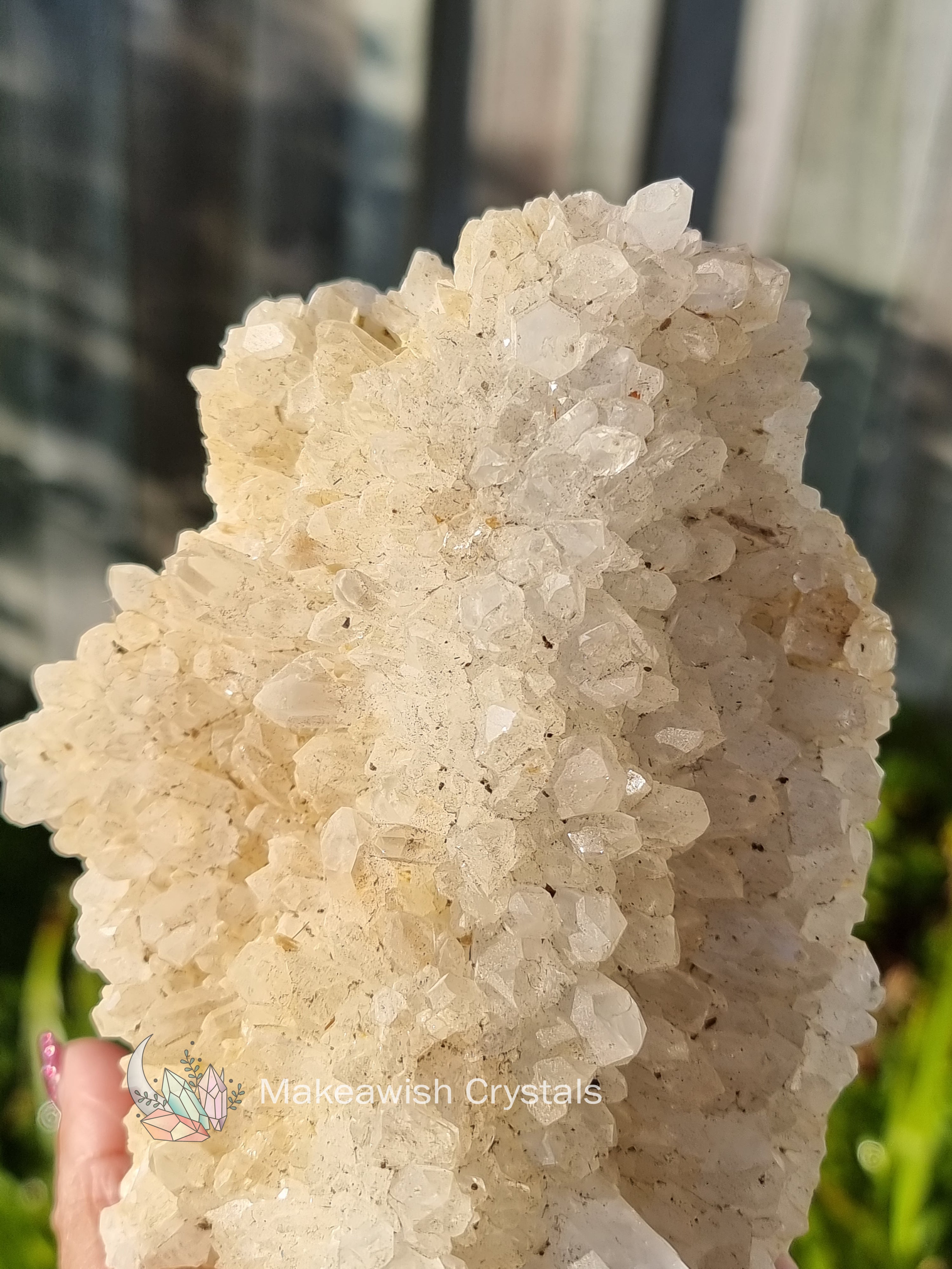 Clear Quartz Cluster Standing