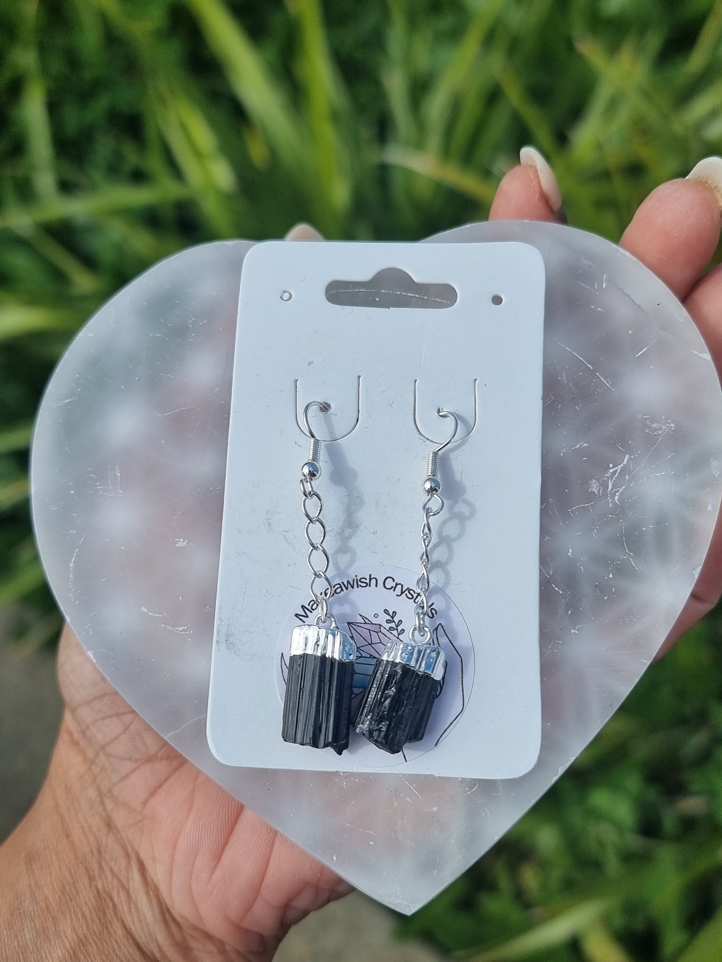 Black Tourmaline Earrings