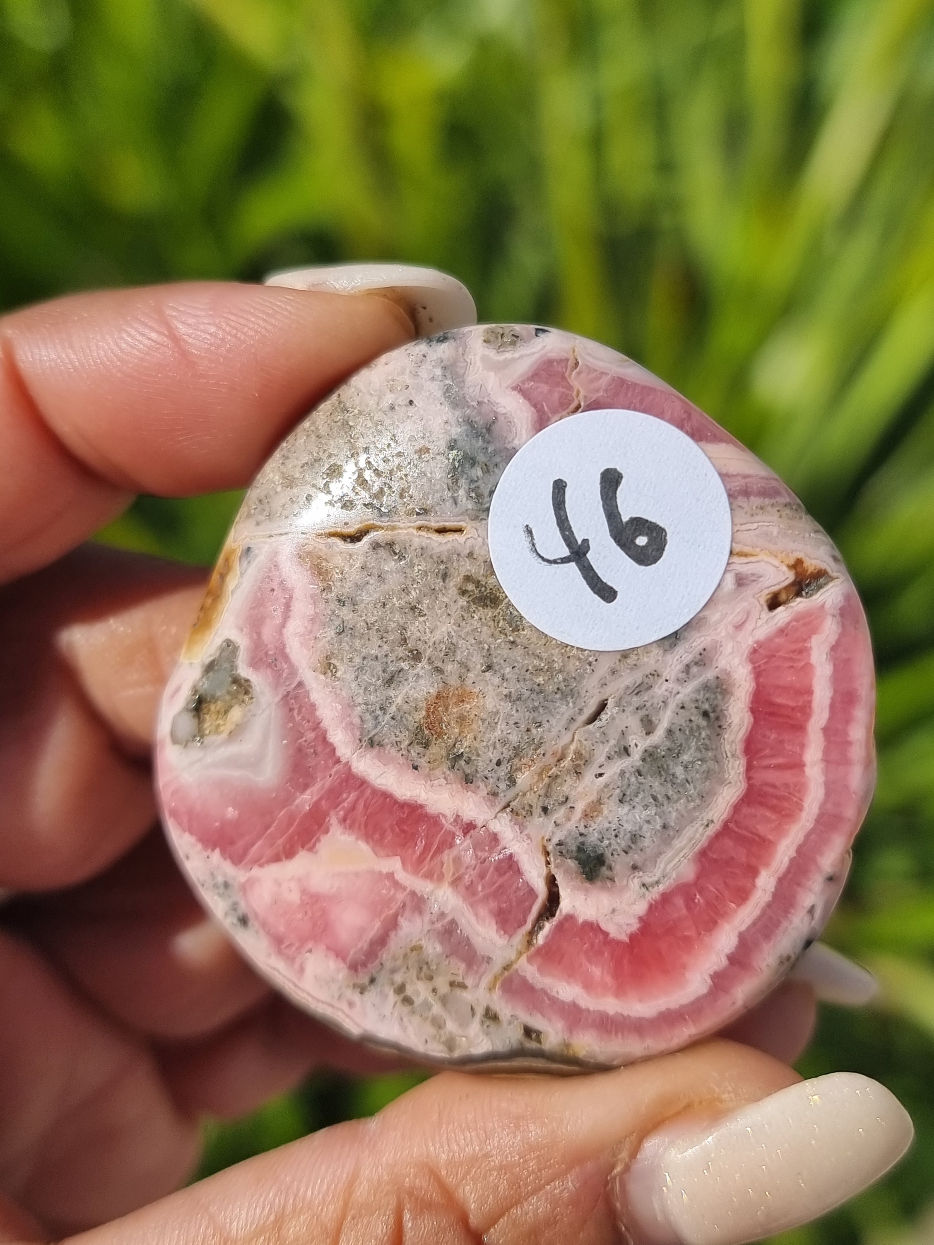 Rhodochrosite Flat Stone