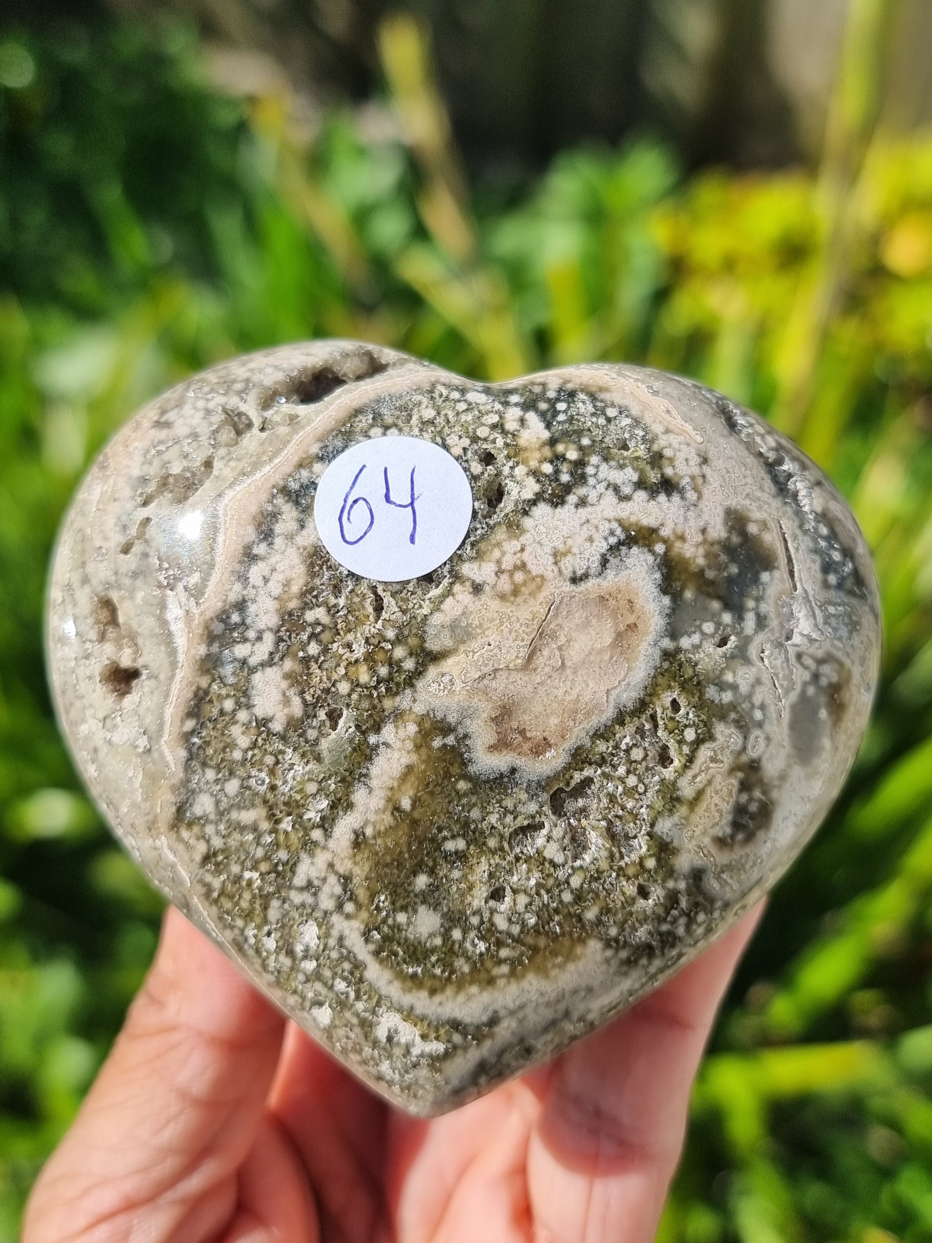 Ocean Jasper Heart