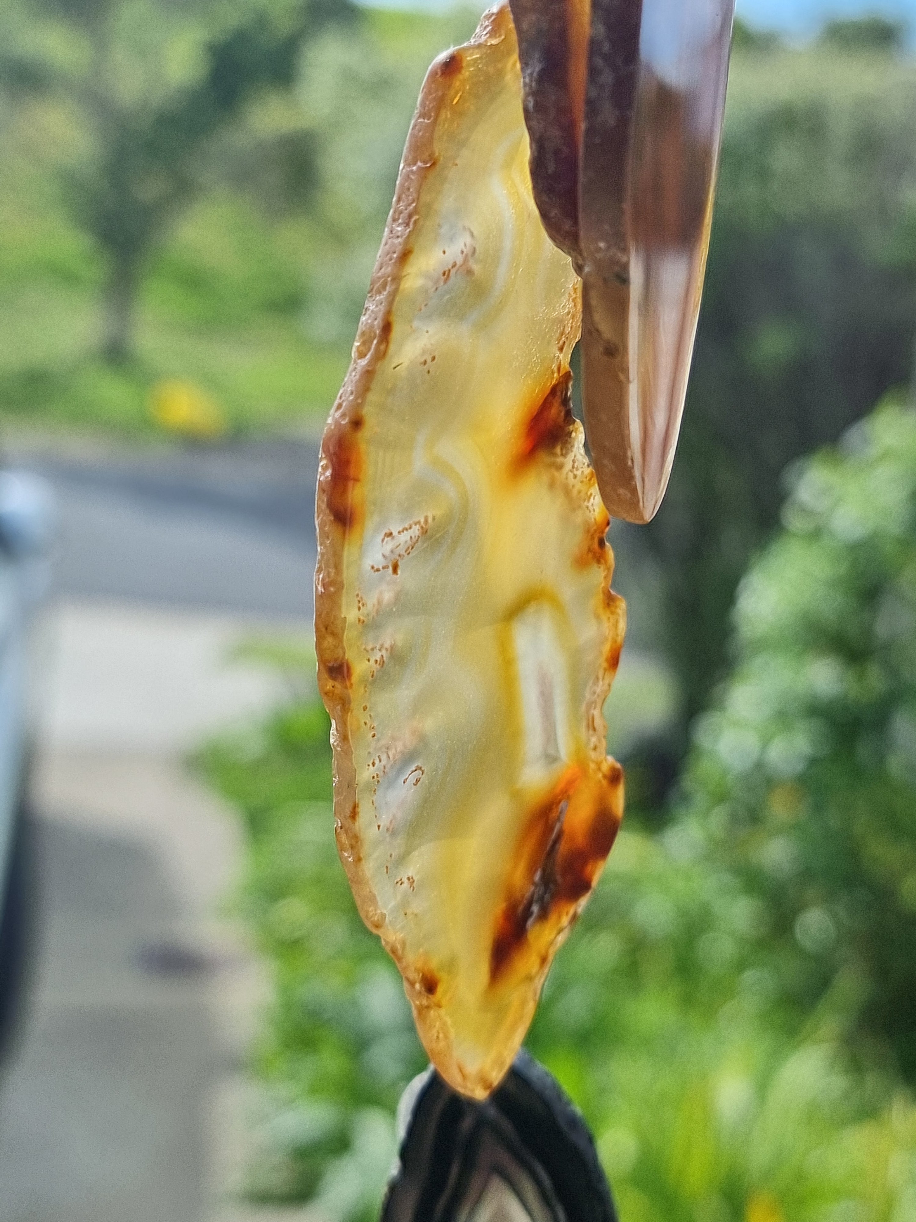 Natural Agate Slice Windchime