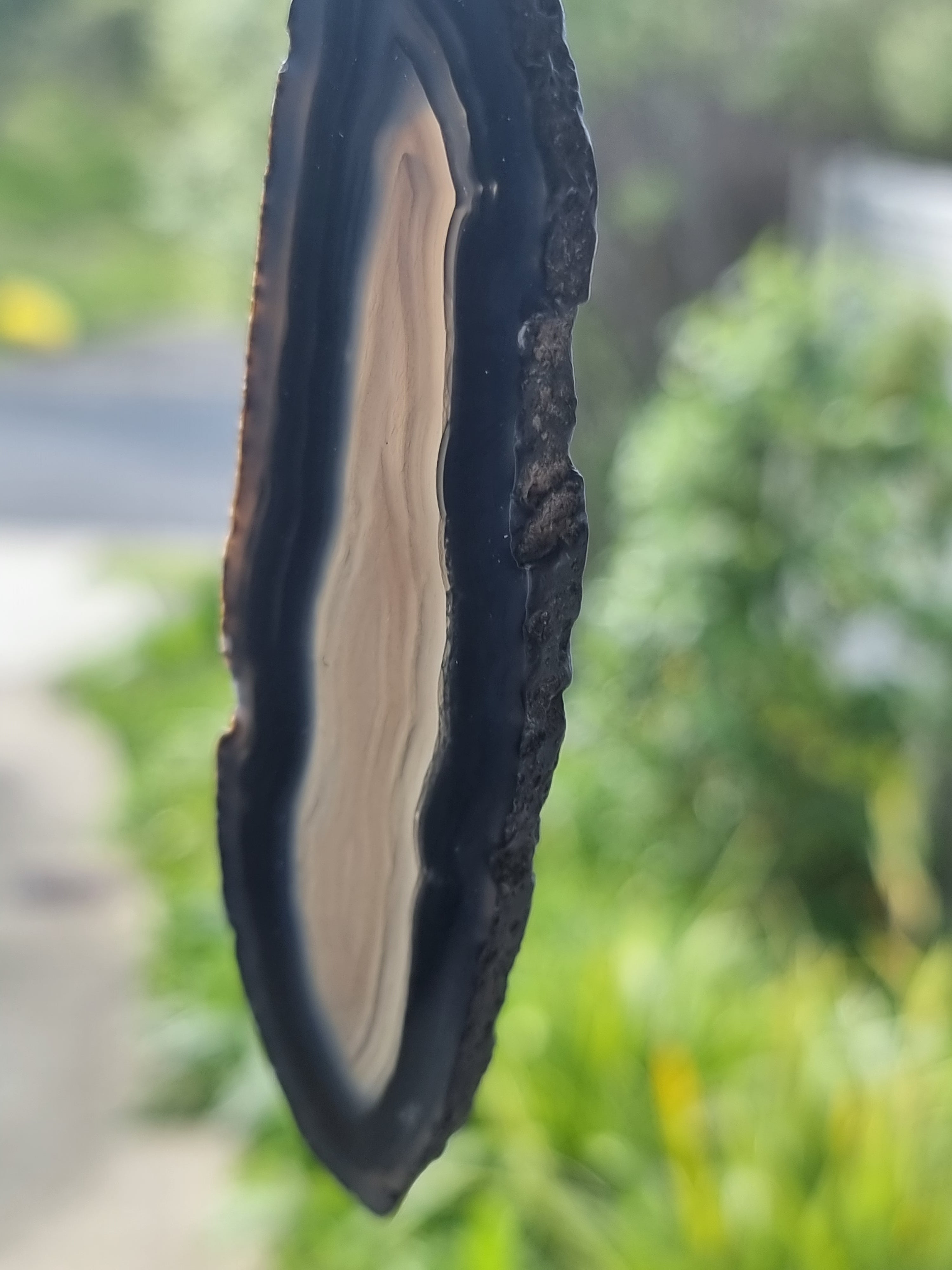 Natural Agate Slice Windchime