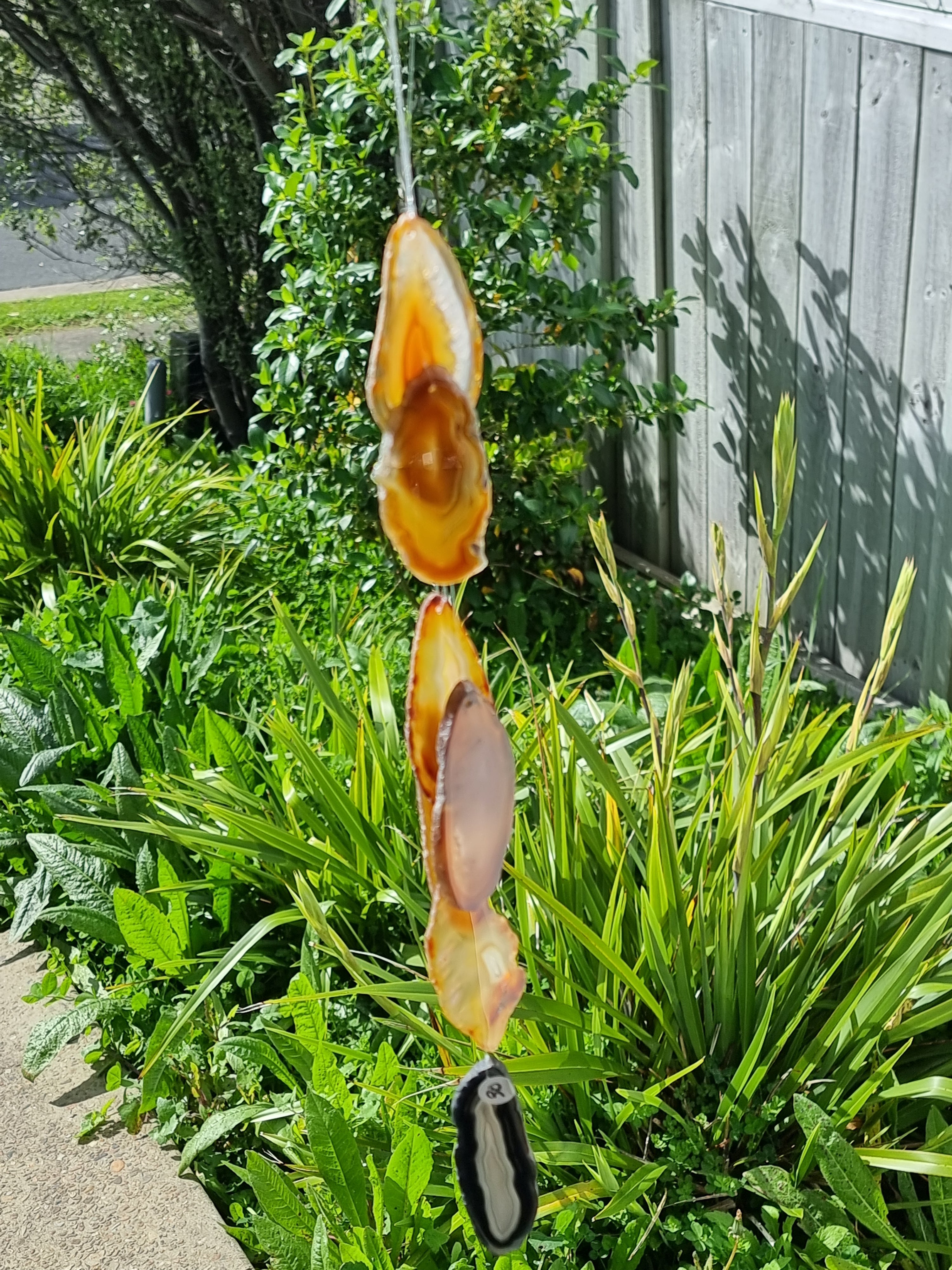 Natural Agate Slice Windchime