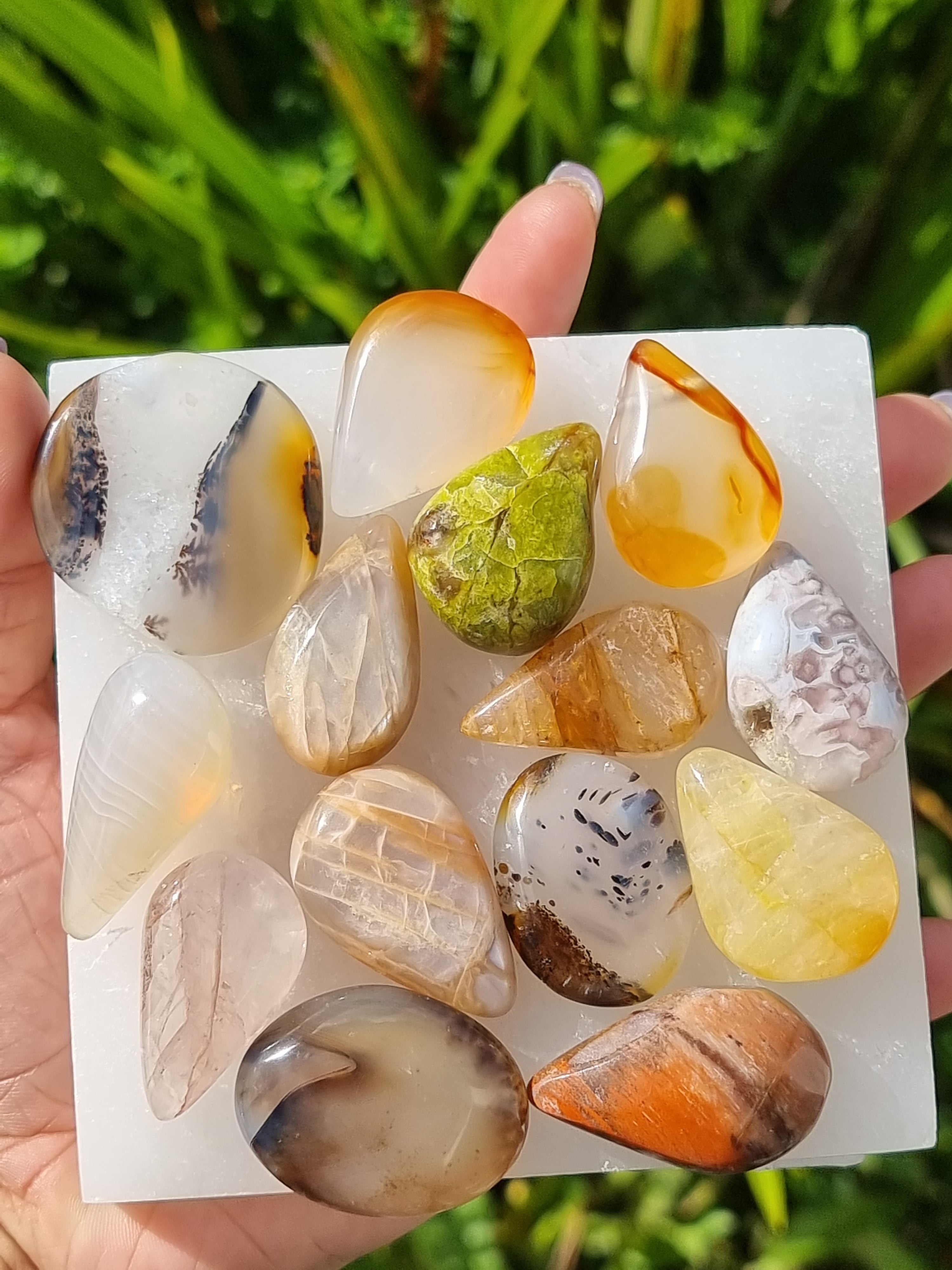 Mixed Stone Crystals Tear Drop