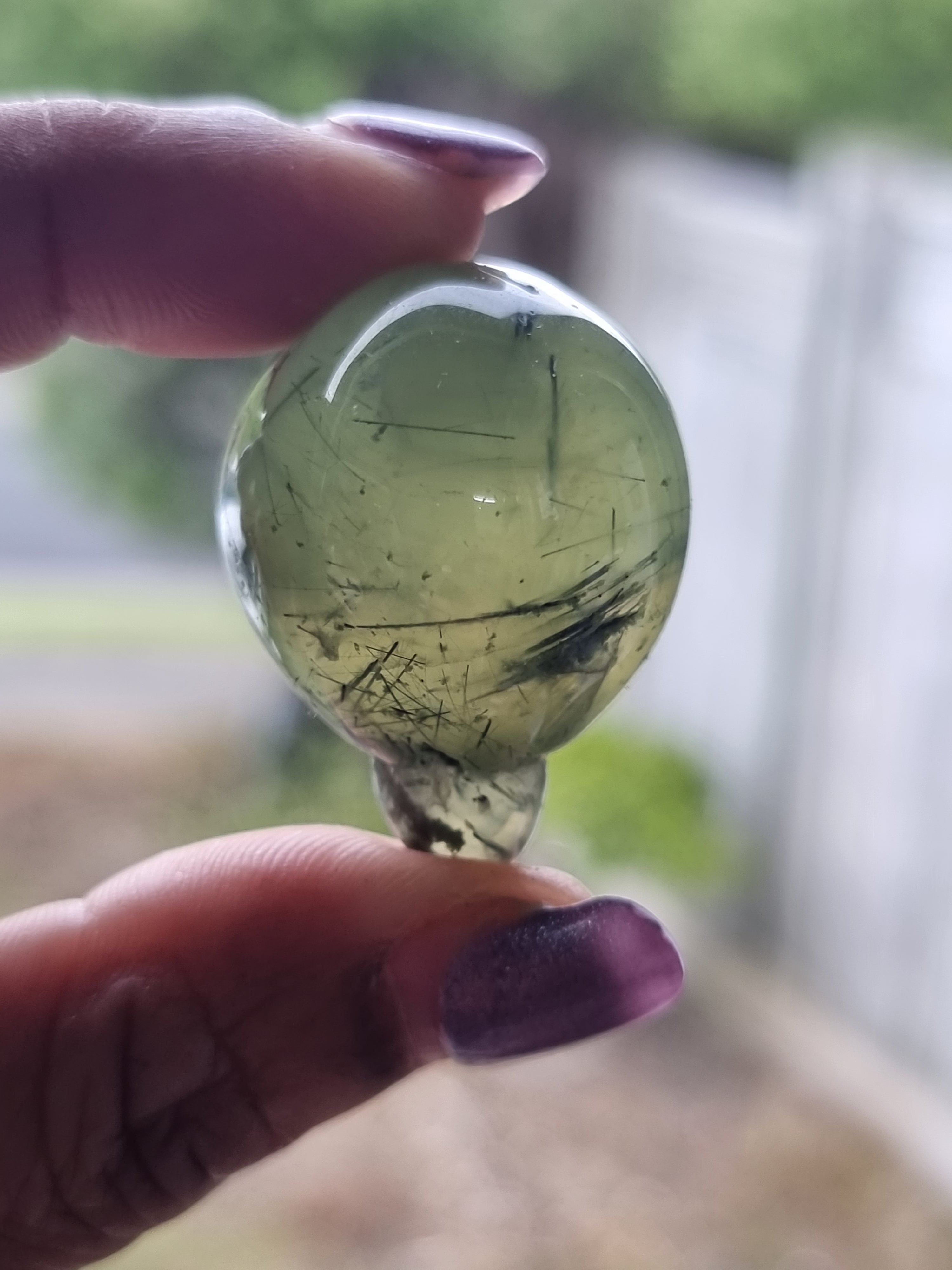 Prehnite Polished Acorn