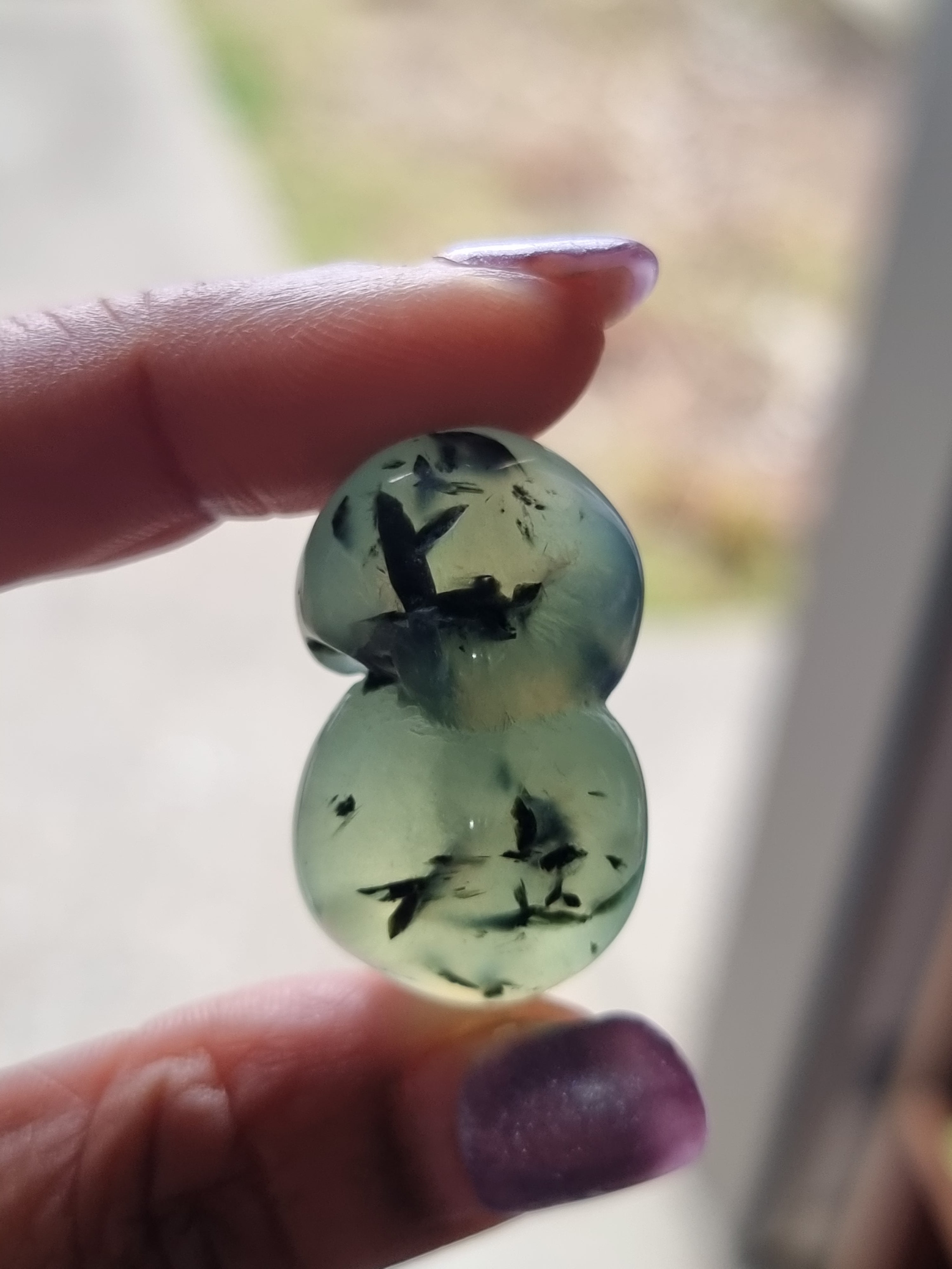 Prehnite Polished Acorn