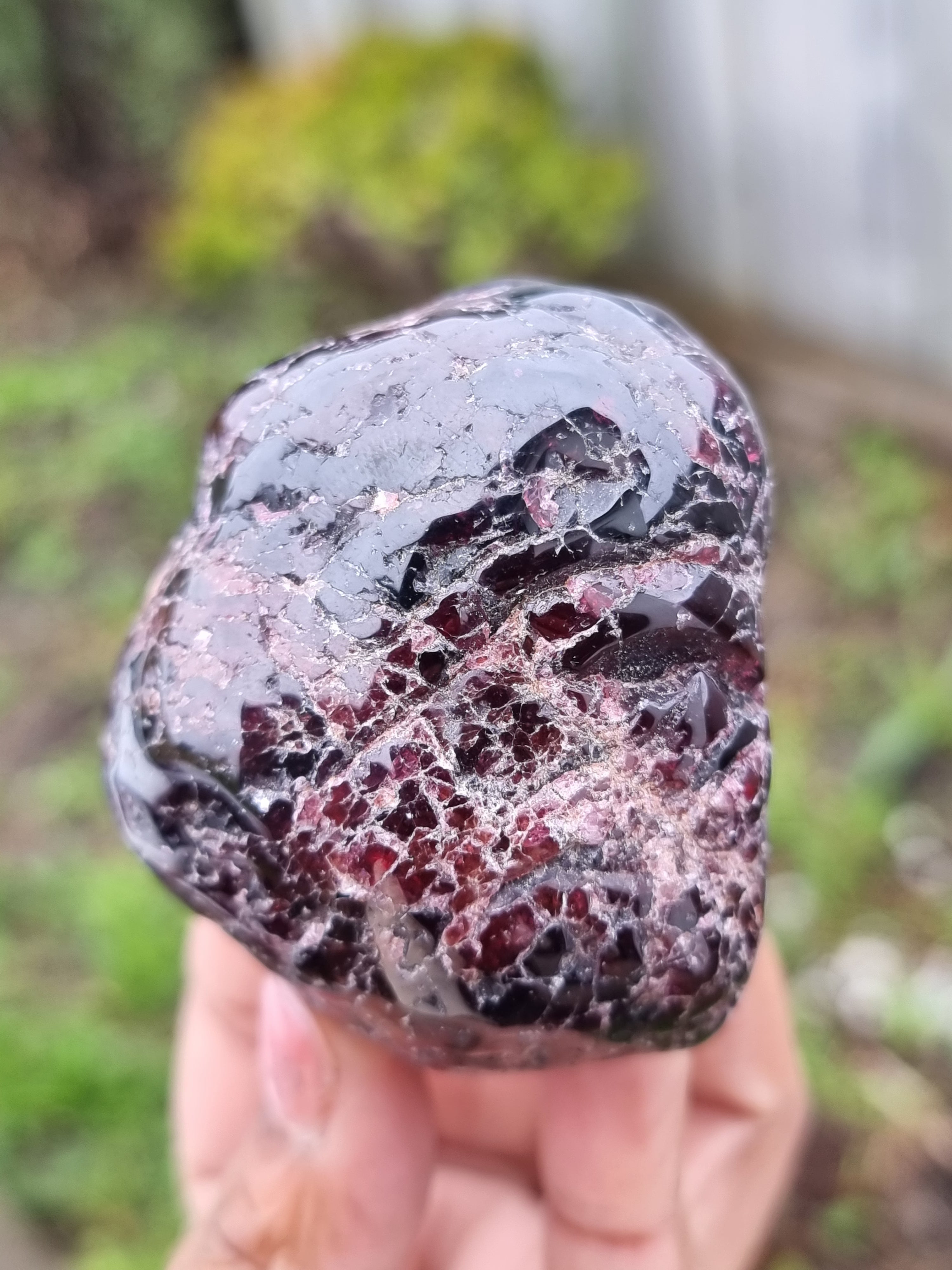 Garnet Rough Semi Polished