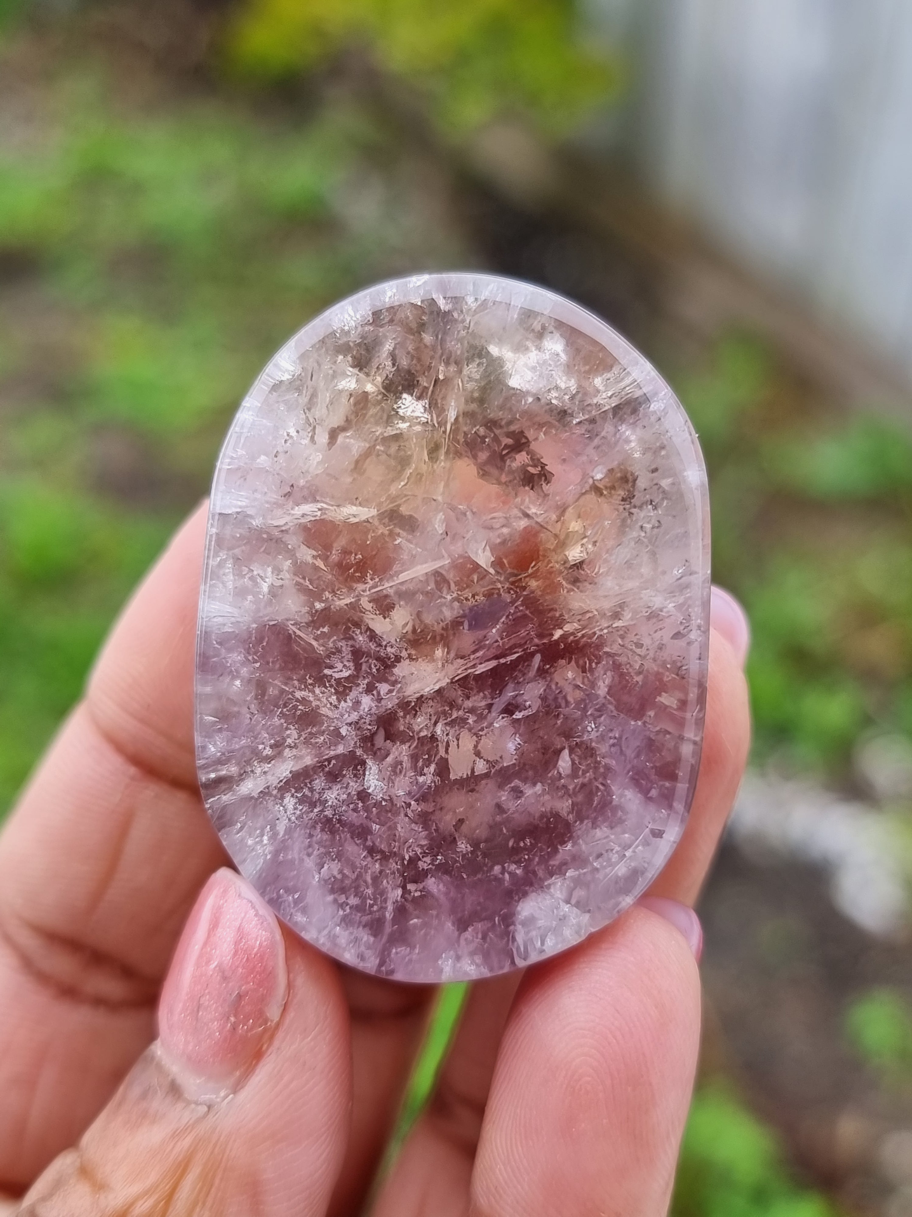 Smoky Amethyst Flatstone