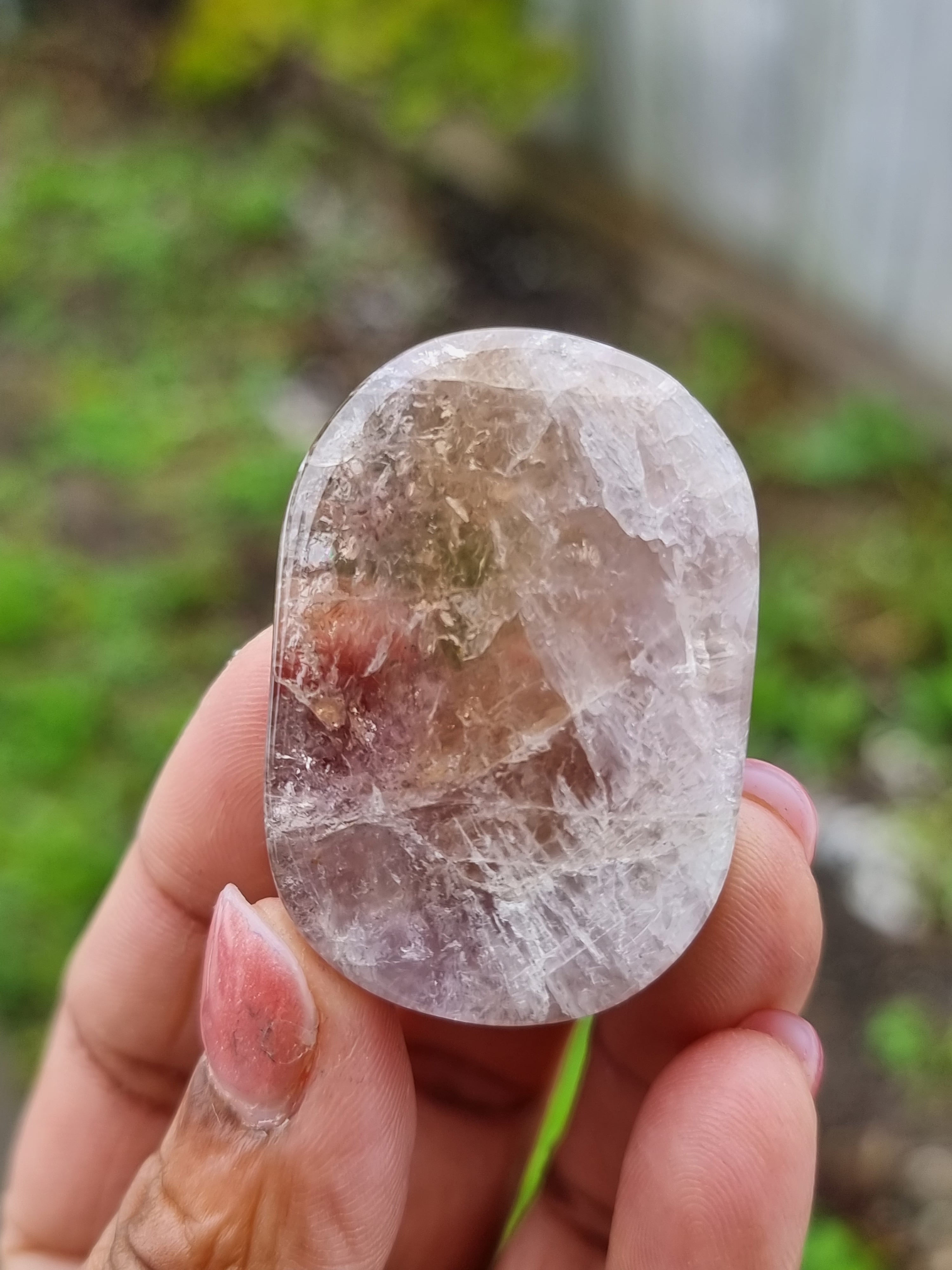 Smoky Amethyst Flatstone