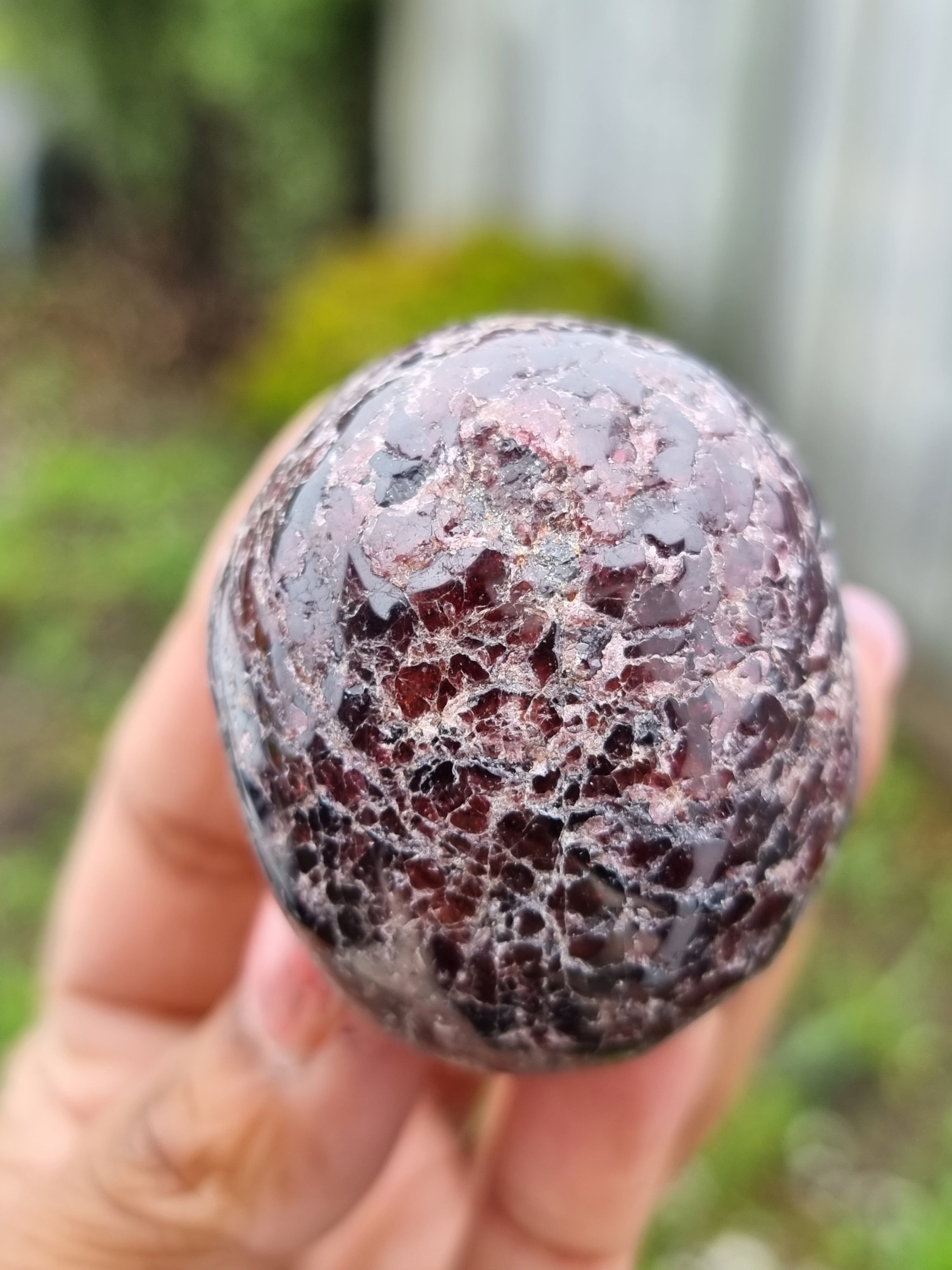 Garnet Rough Semi Polished