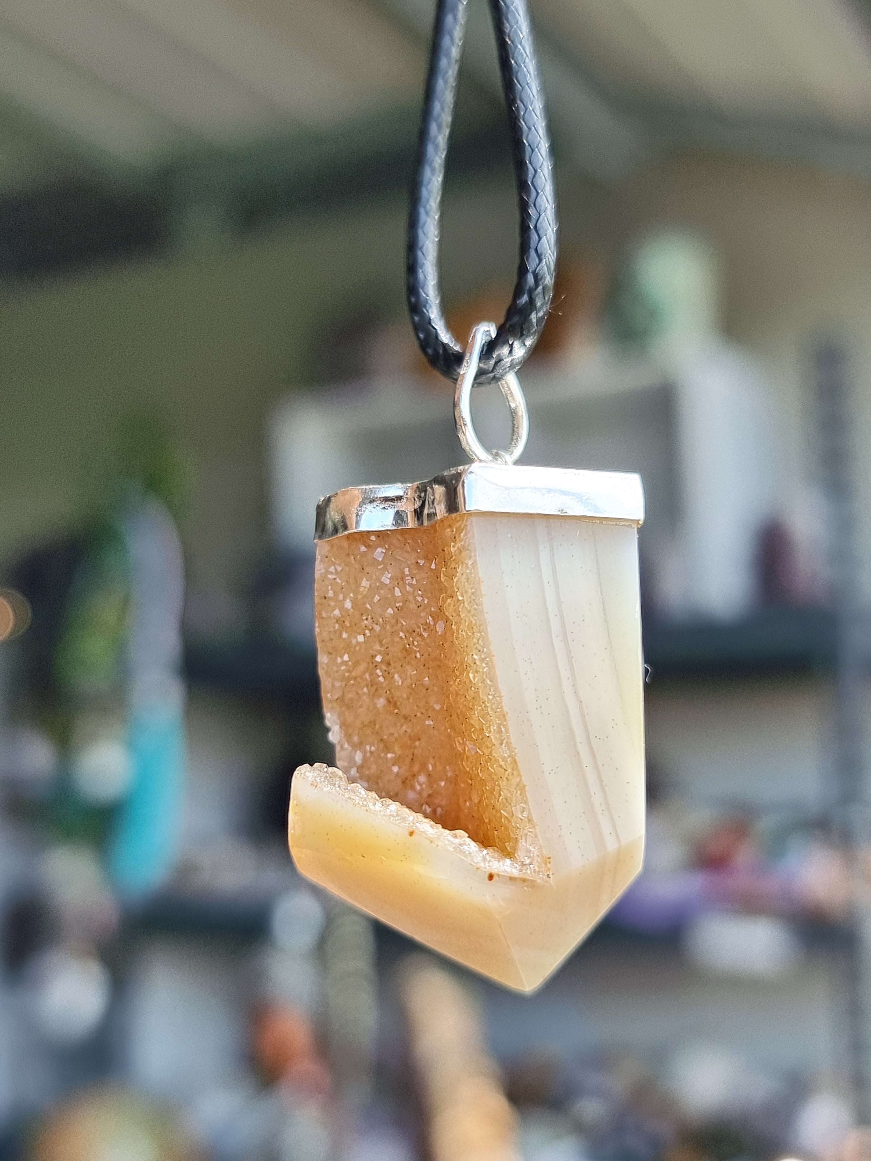 Druzy Agate Pendant