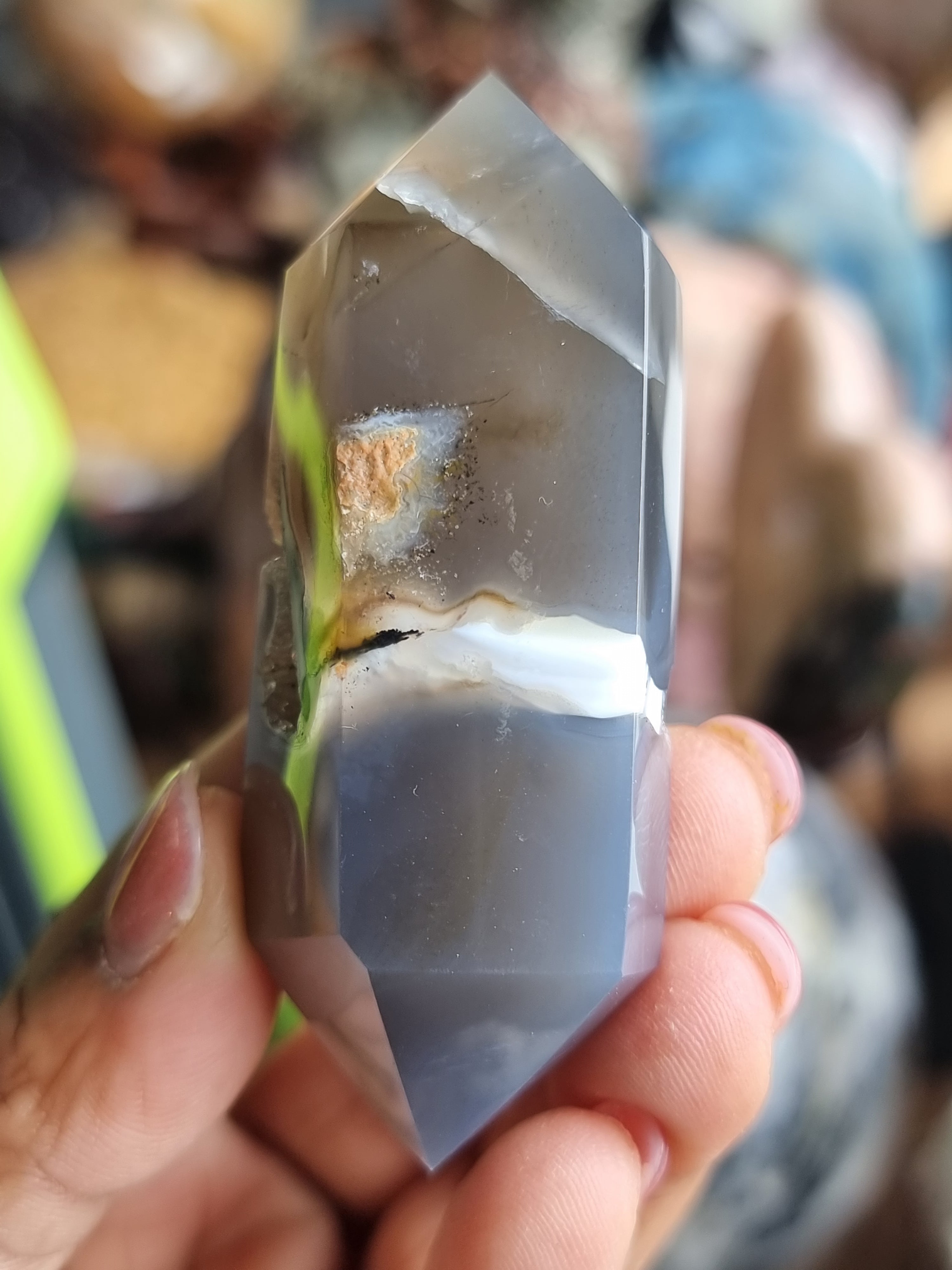 Druzy Agate Double Terminated Point