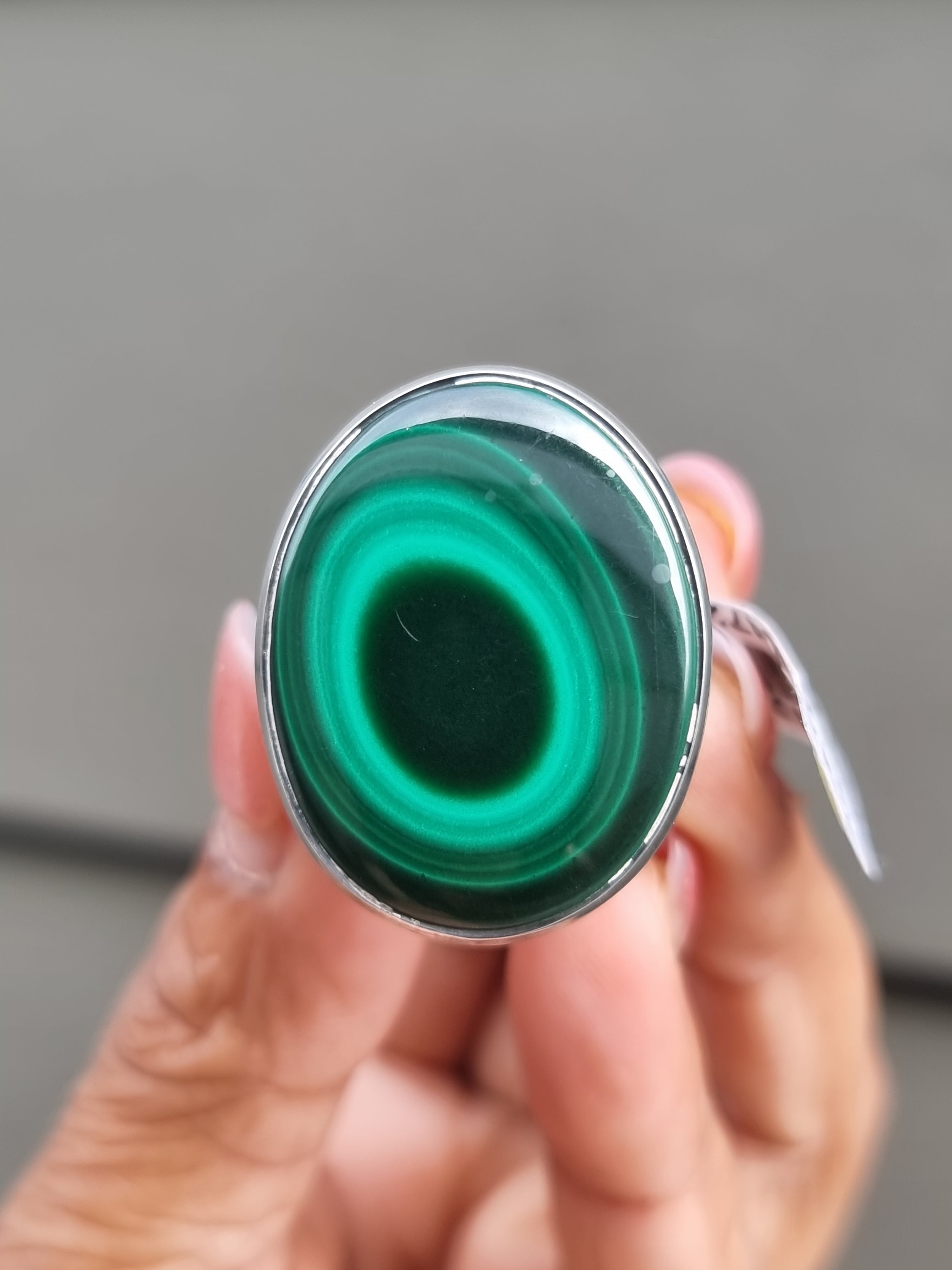 Malachite Ring Sterling Silver