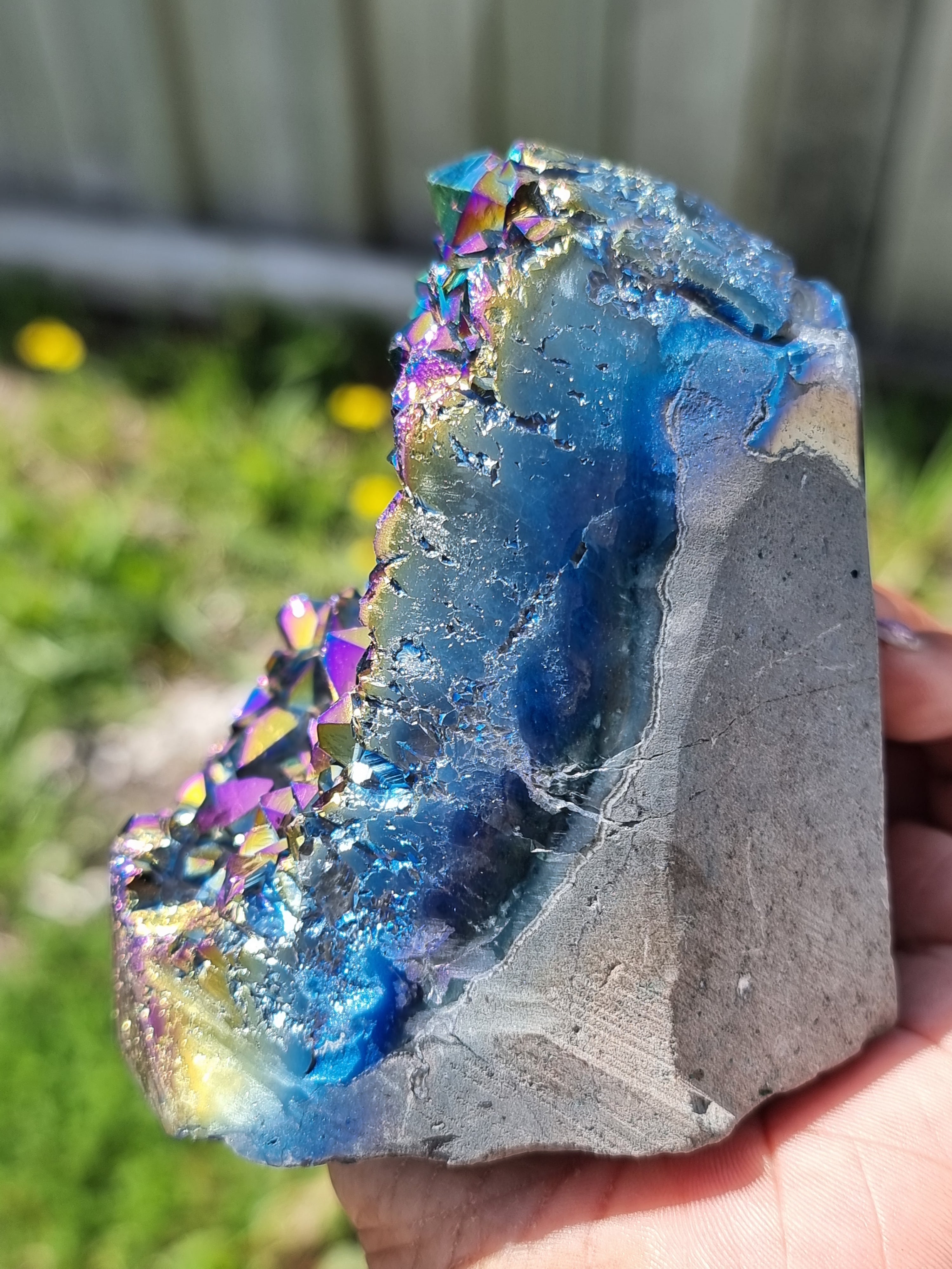 Aura Amethyst Cluster Freeform