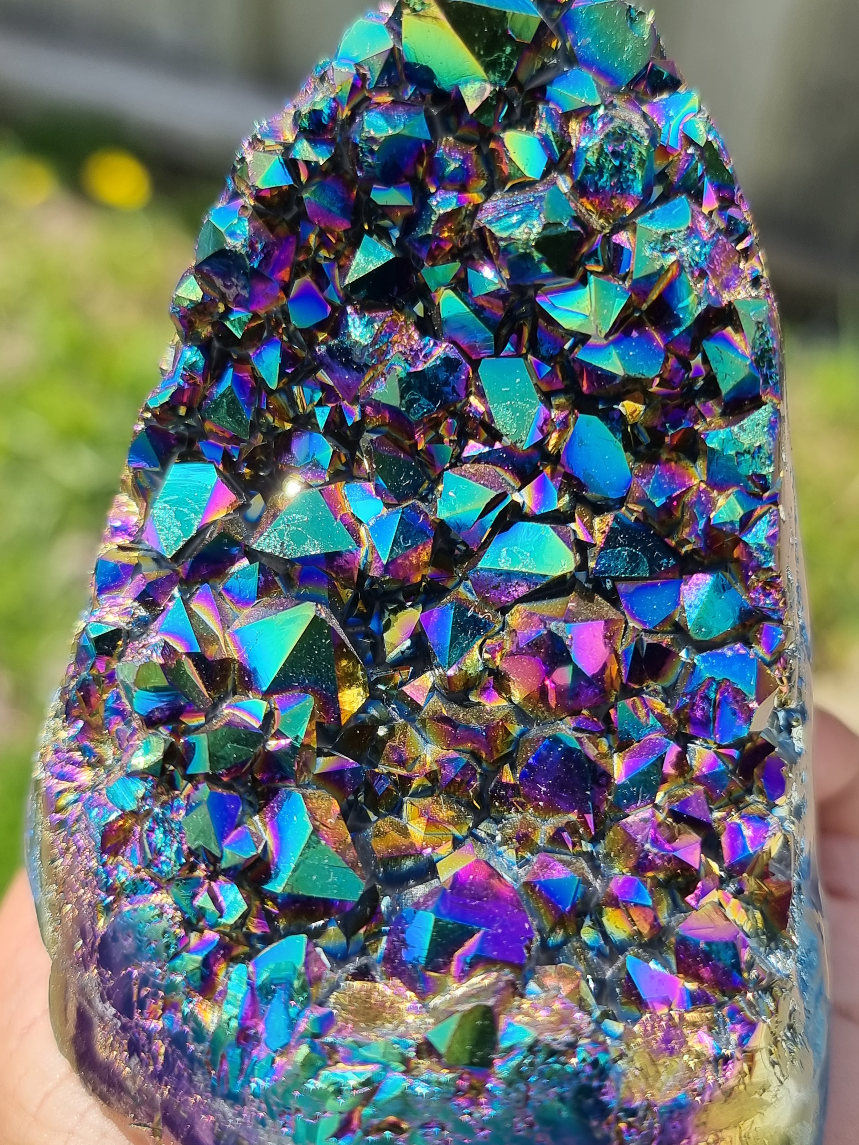 Aura Amethyst Cluster Freeform