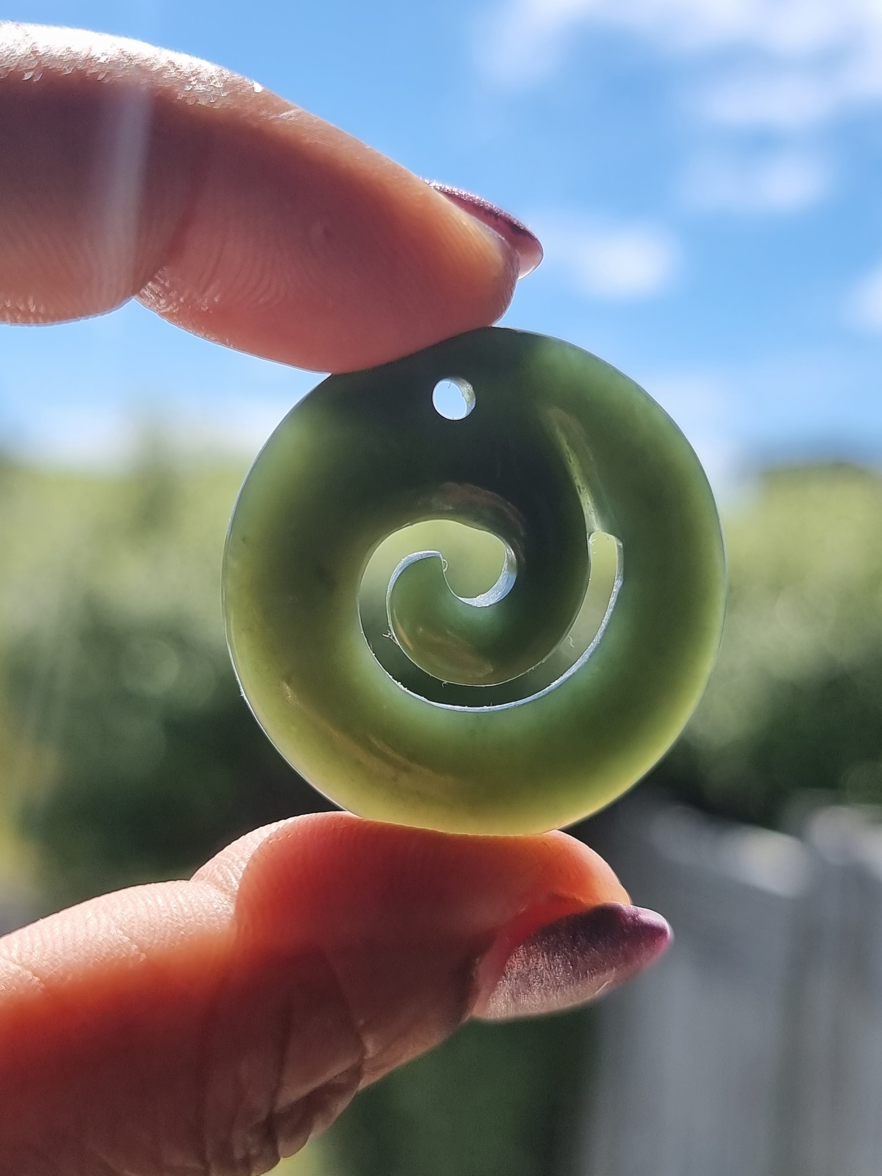 NZ Greenstone Pendant