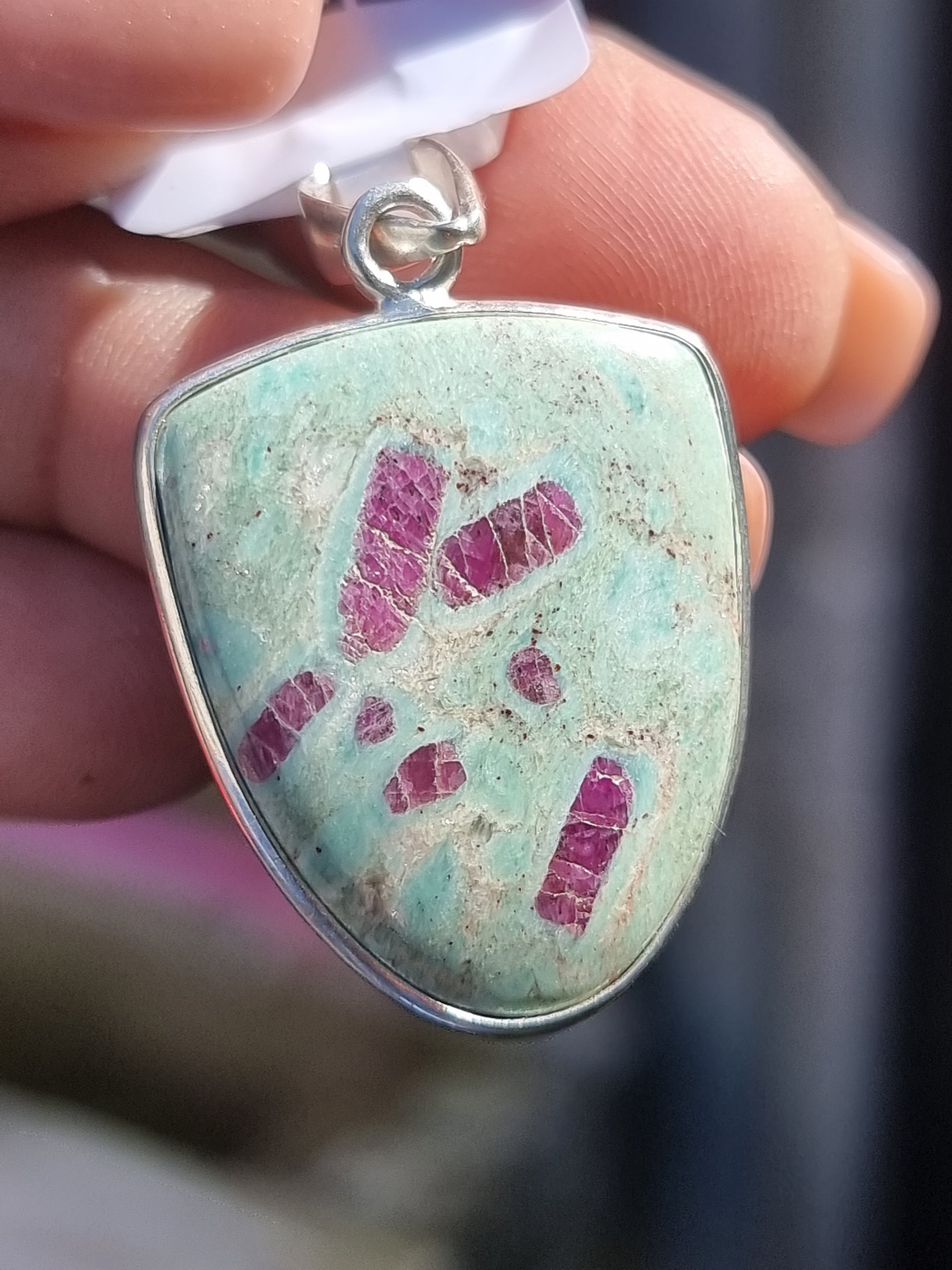 Ruby In Fuchsite Pendant
