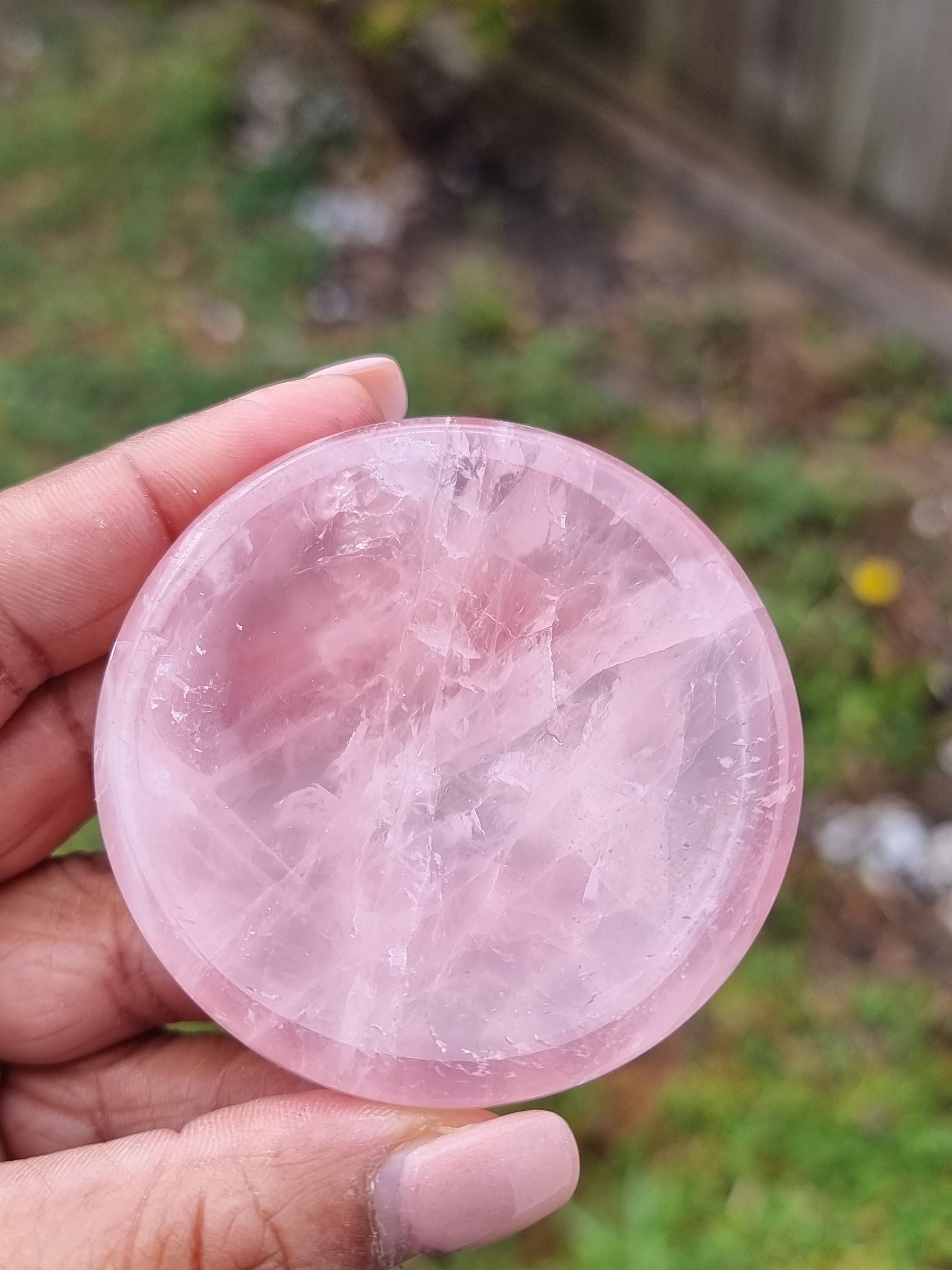 Rose Quartz Polished Mini Bowl